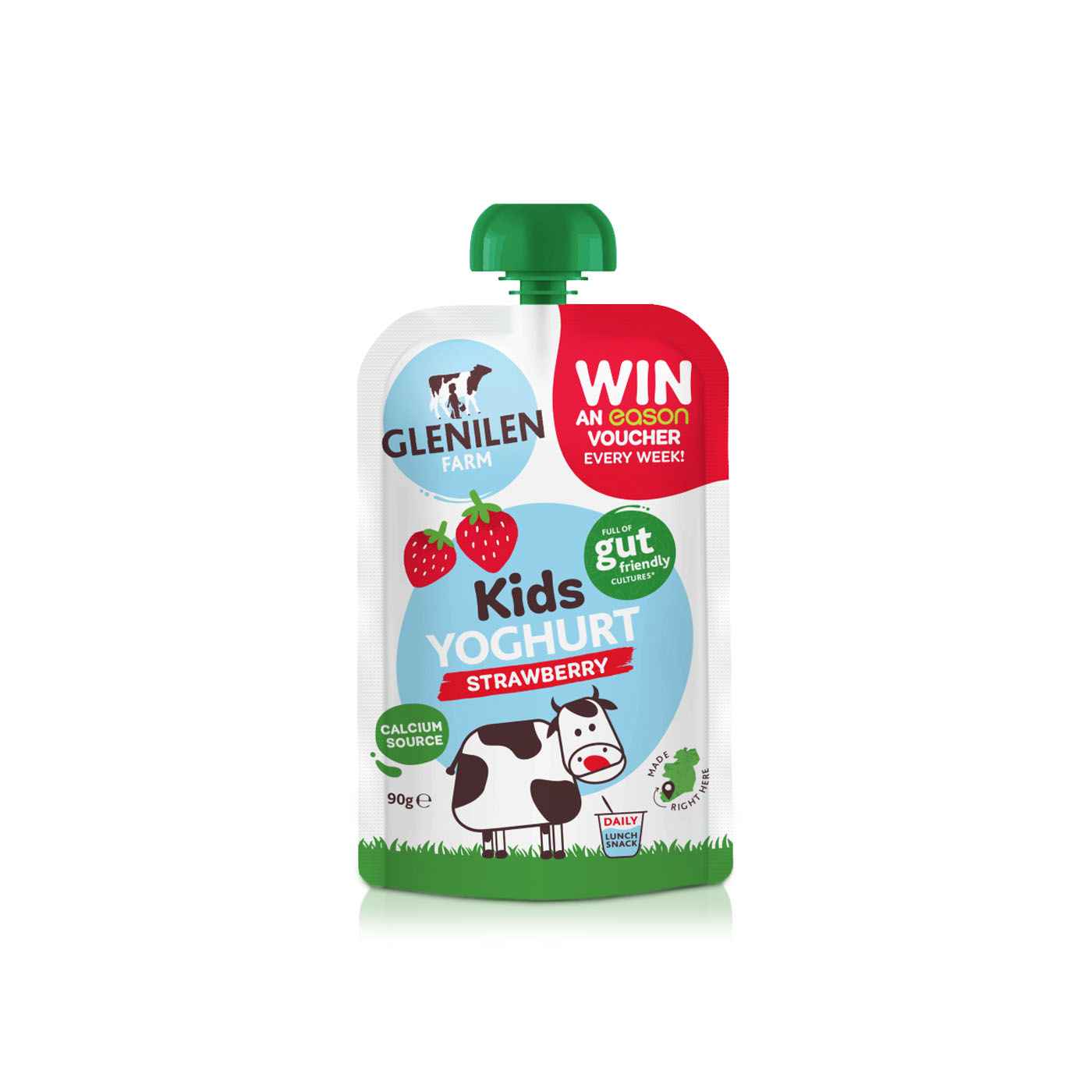 Glenilen Farm Kids Yogurt Strawberry 90g