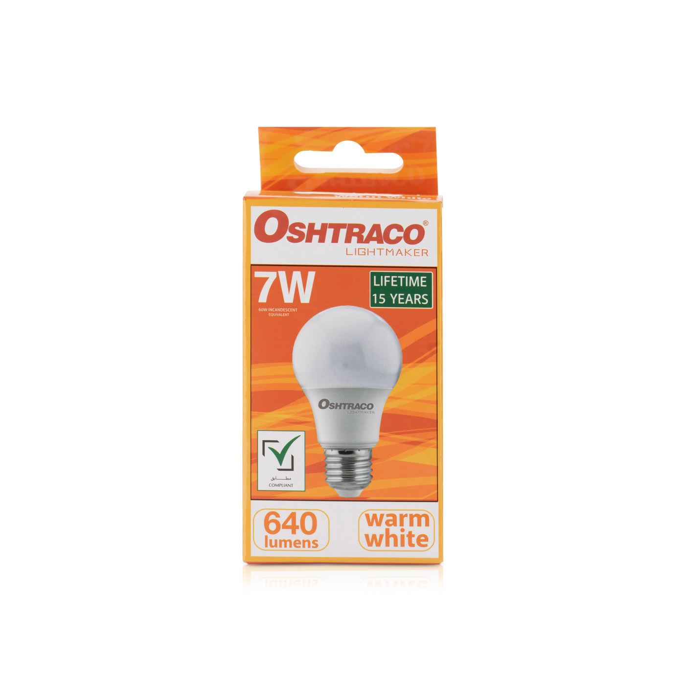 Oshtraco LED Lamp Bulb 7w E27 Warm White