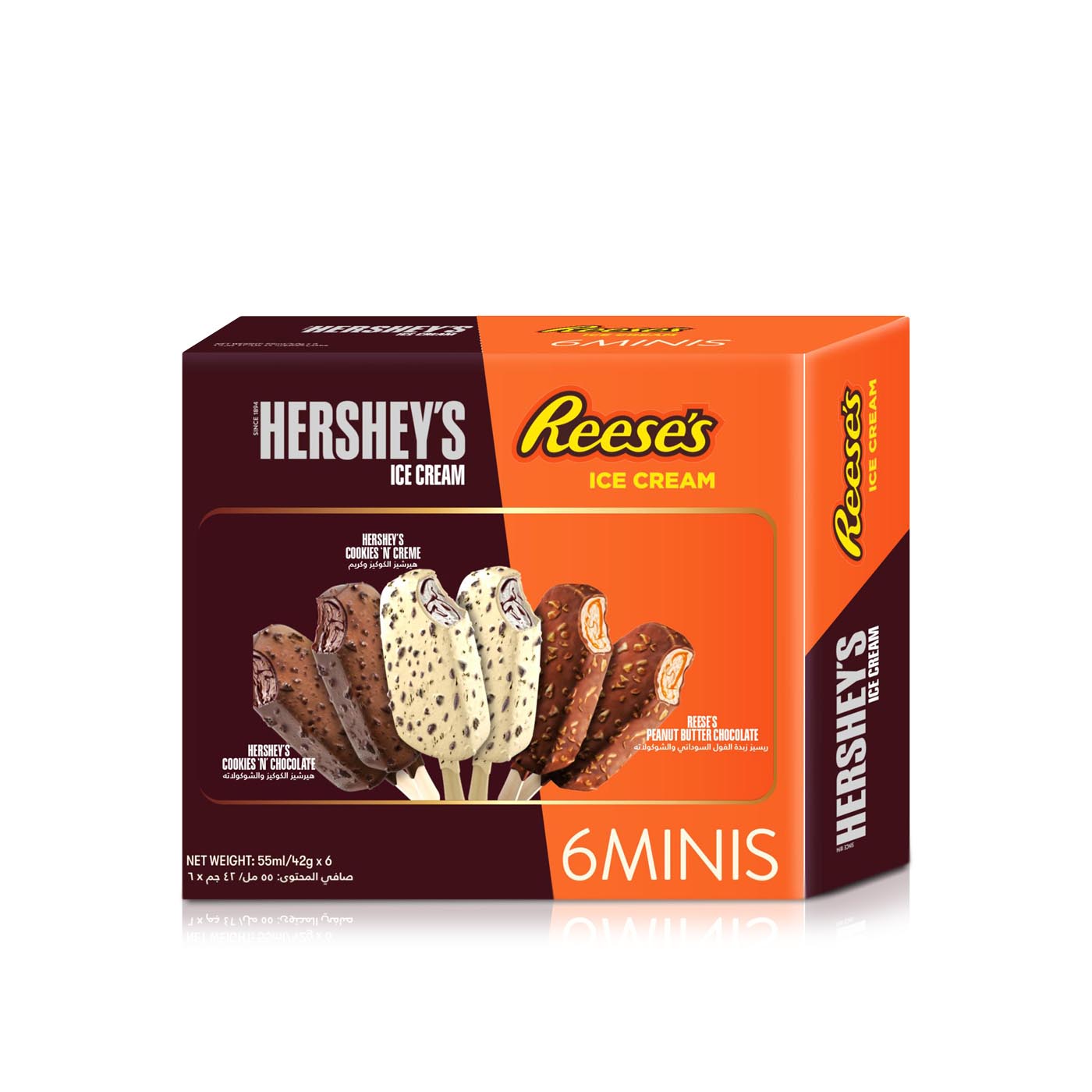 Hershey's Reese's Mini Ice Cream Sticks x 6 330ml