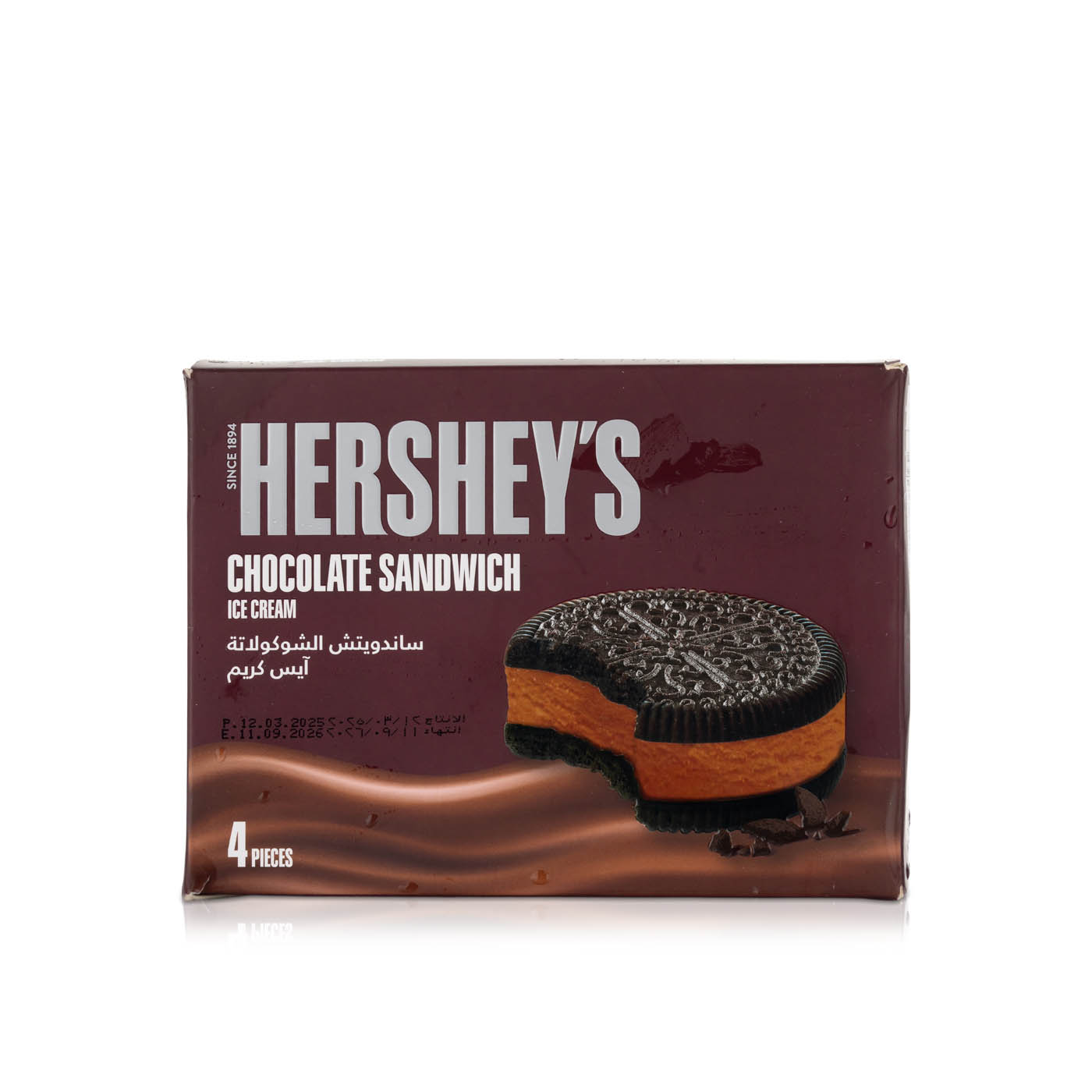 Hershey's Chocolate Sandwich Ice Creams x 4 252g