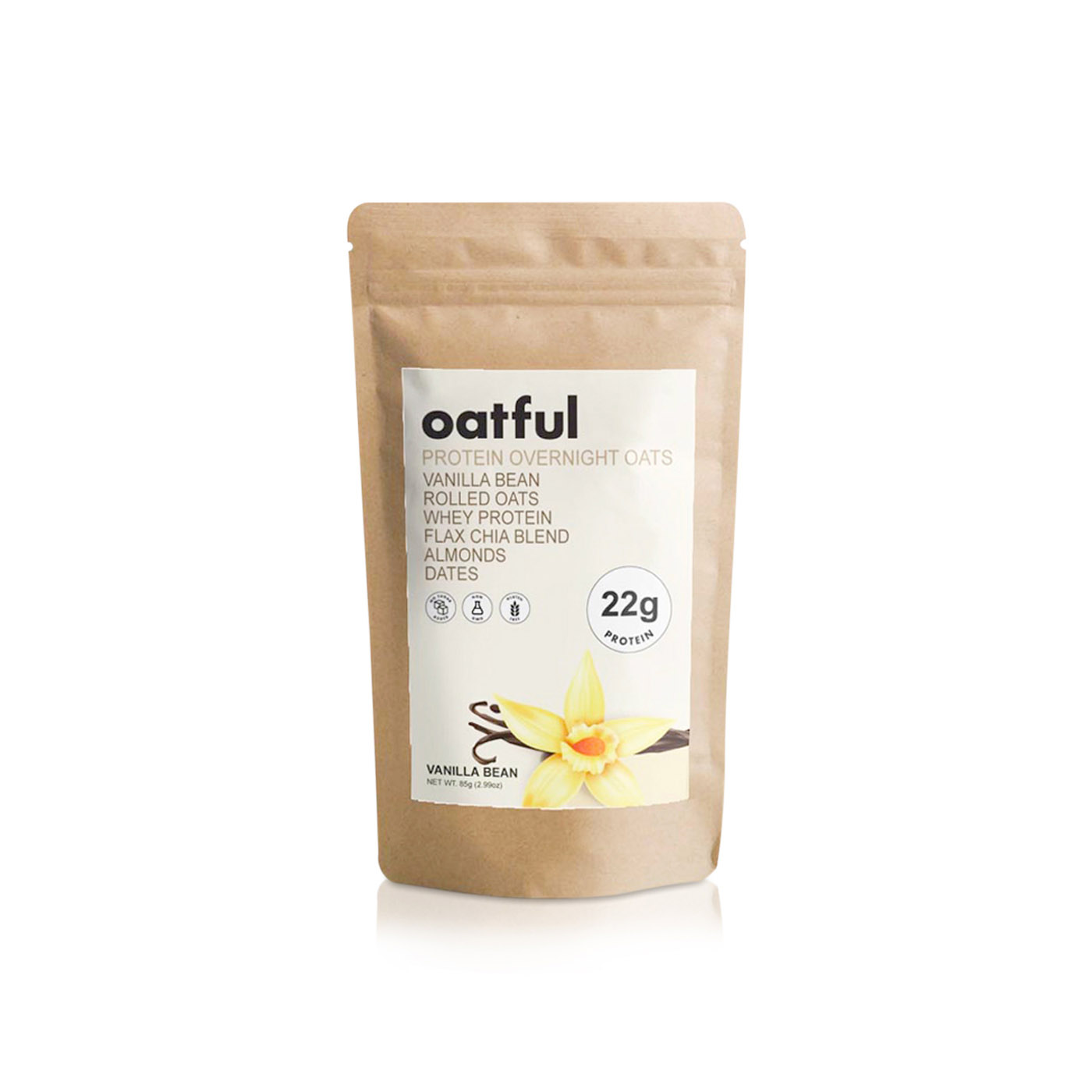 Oatful Vanilla Bean Protein Overnight Oats 85g