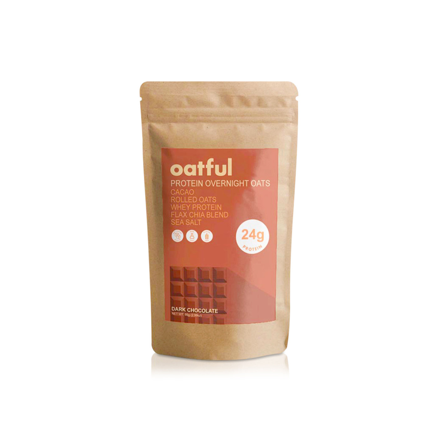 Oatful Dark Chocolate Protein Overnight Oats 85g