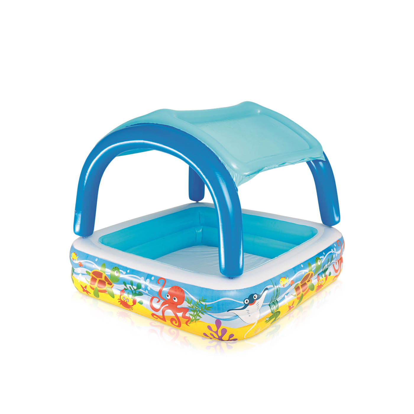 Bestway Inflatable Play Pool with Canopy 140x140x114cm