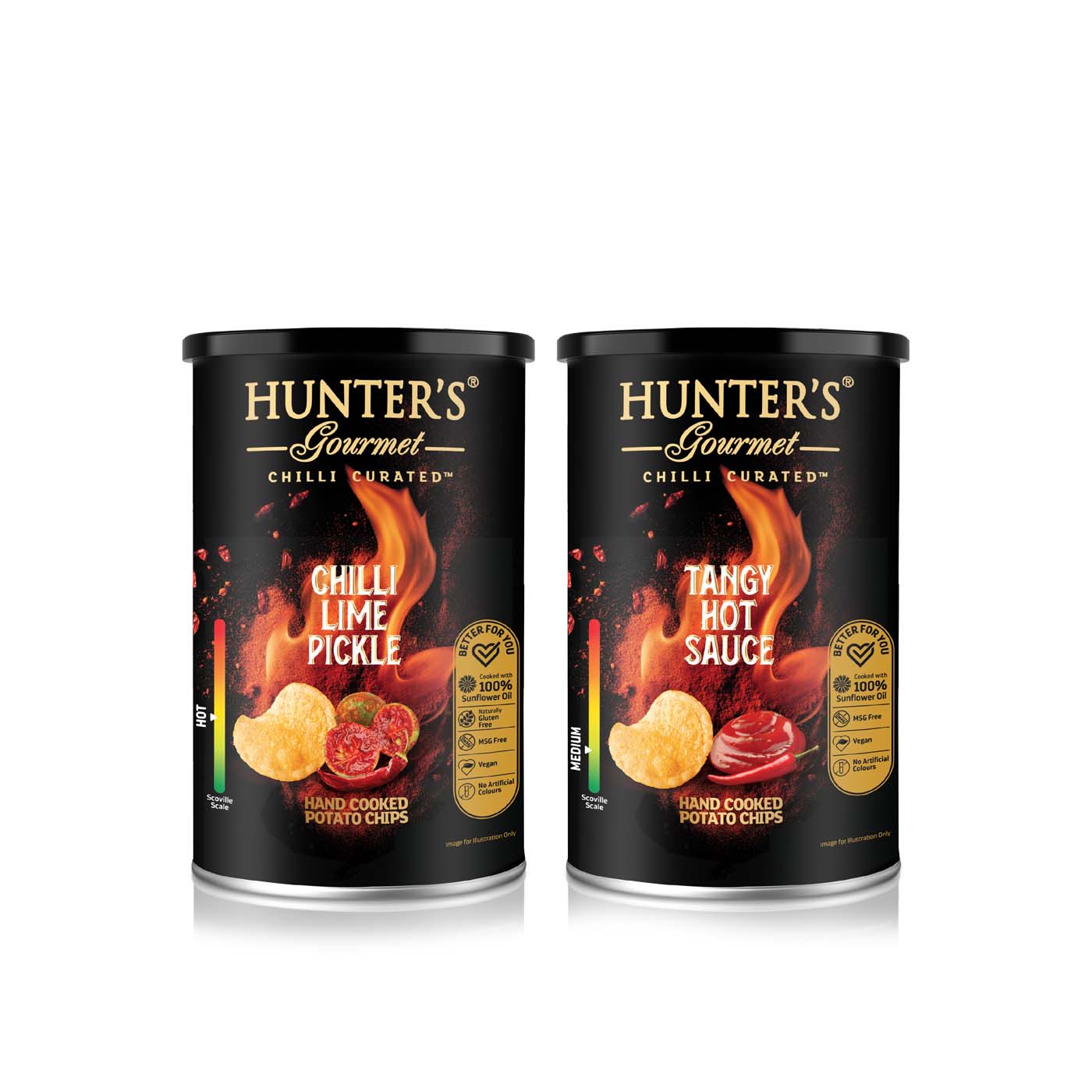 Hunters Gourmet Potato Chips Assorted 150g x 2