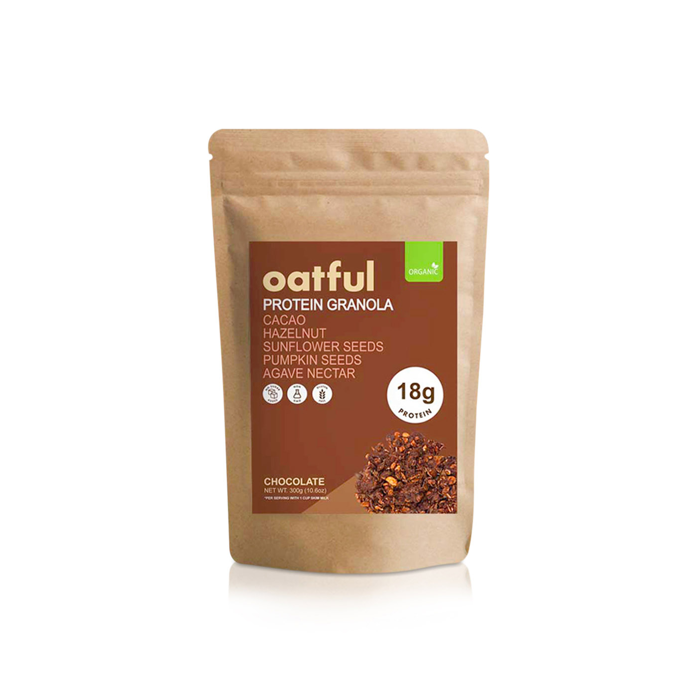 Oatful Organic Chocolate Protein Granola 300g