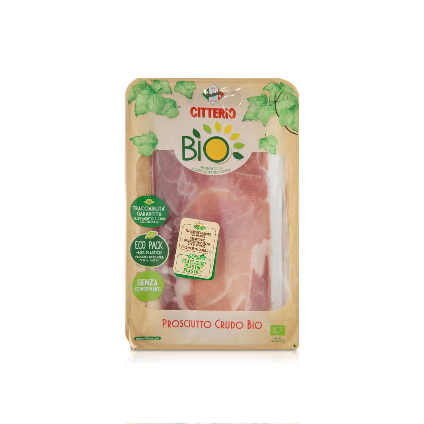 Citterio Organic Prosciutto Crudo 80g