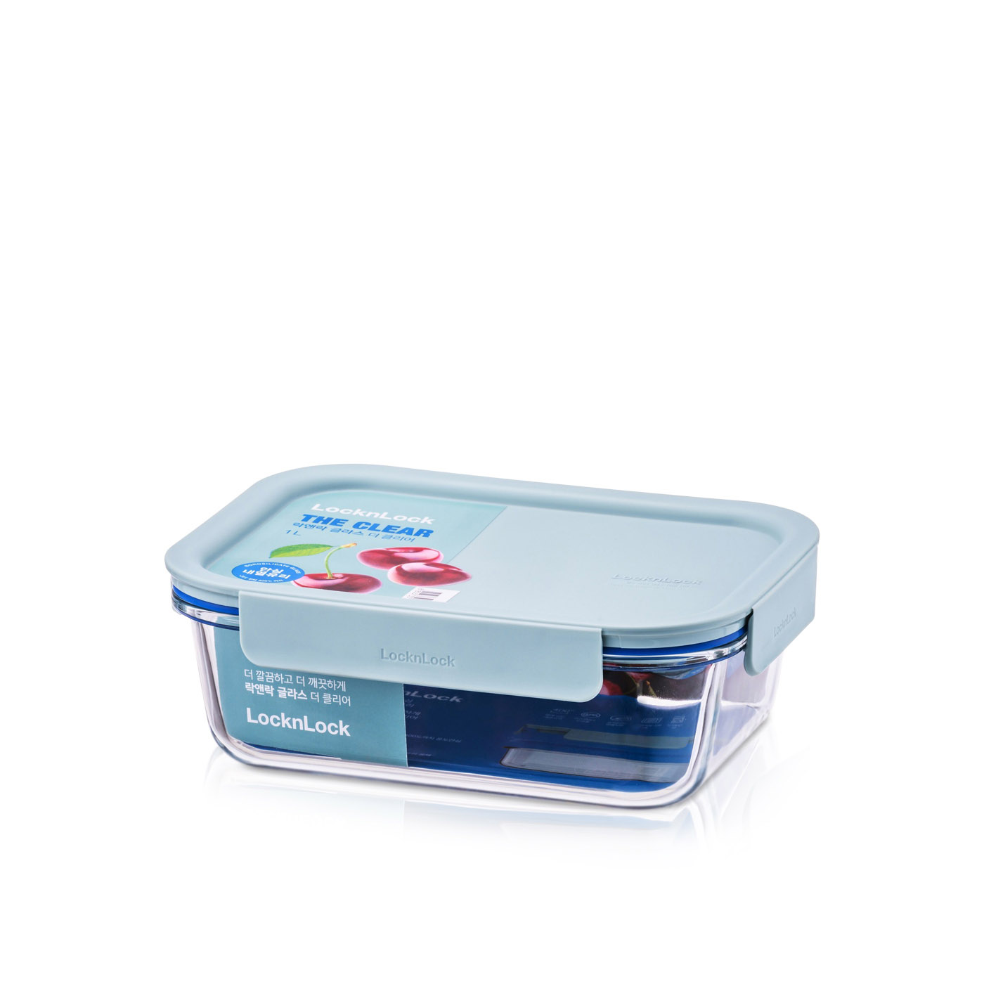 Lock & Lock Glass Clear Rectangle Mint 1L