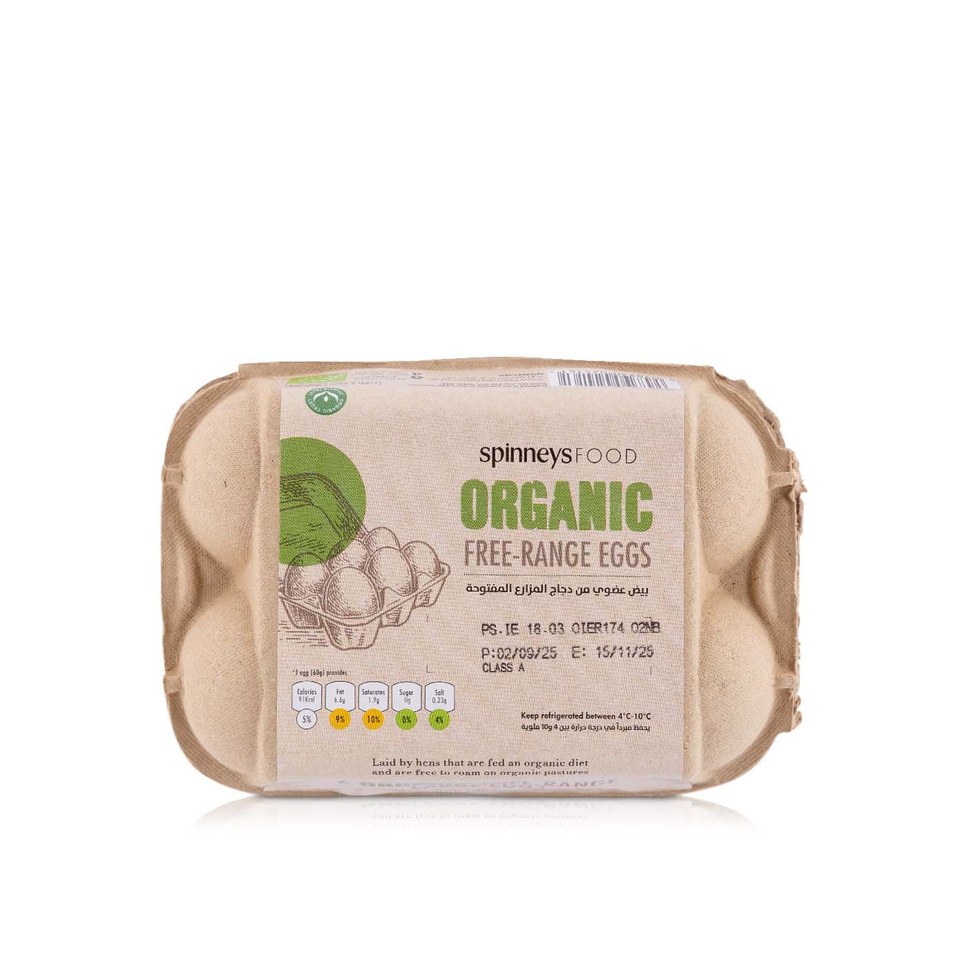 Spinneysfood Large Organic Eggs x 6