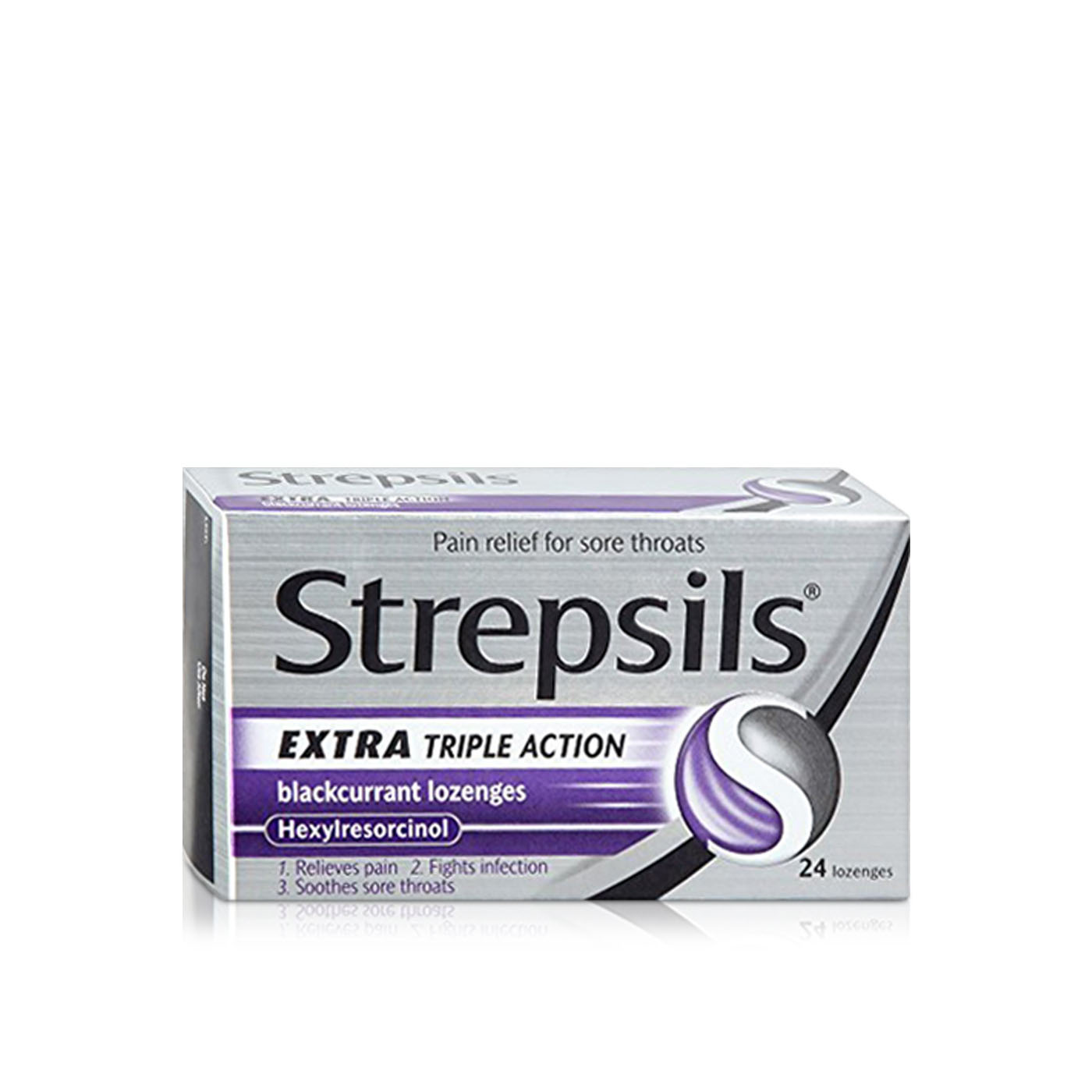 Strepsils Extra Blackcurrant Lozenges x 24
