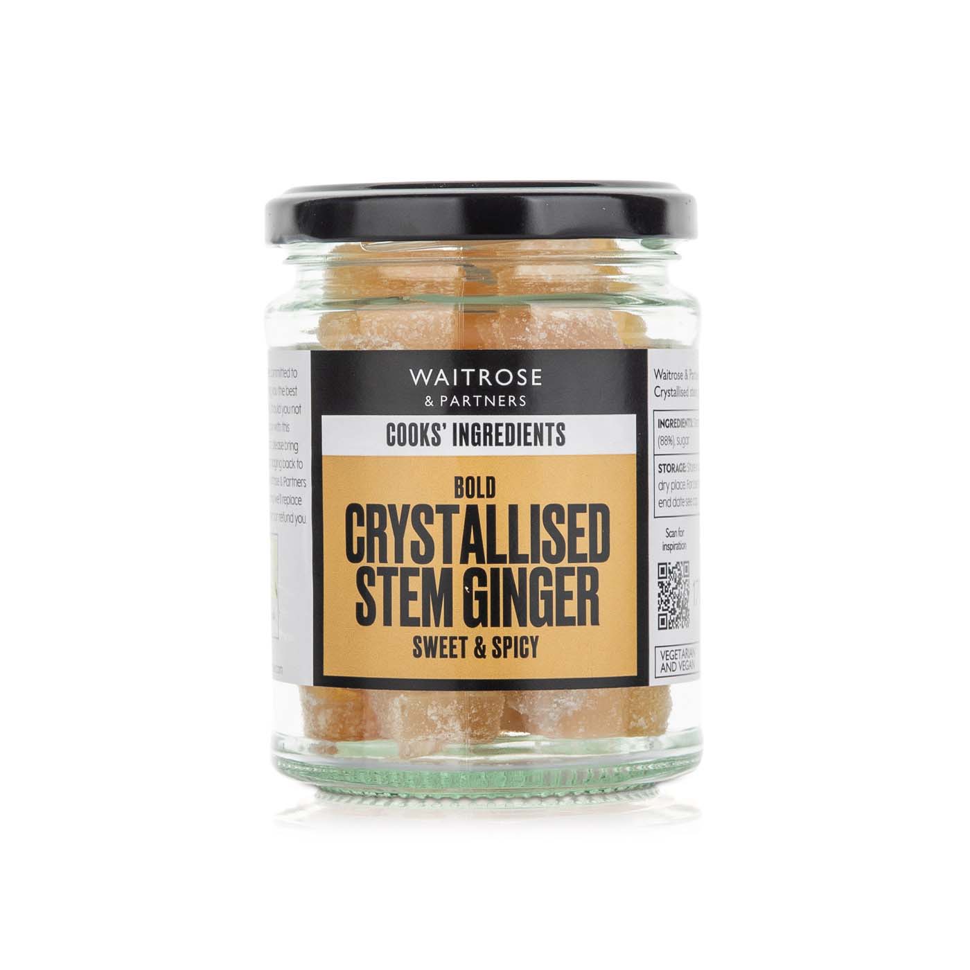 Waitrose Cooks' Ingredients Crystallised Stem Ginger 170g