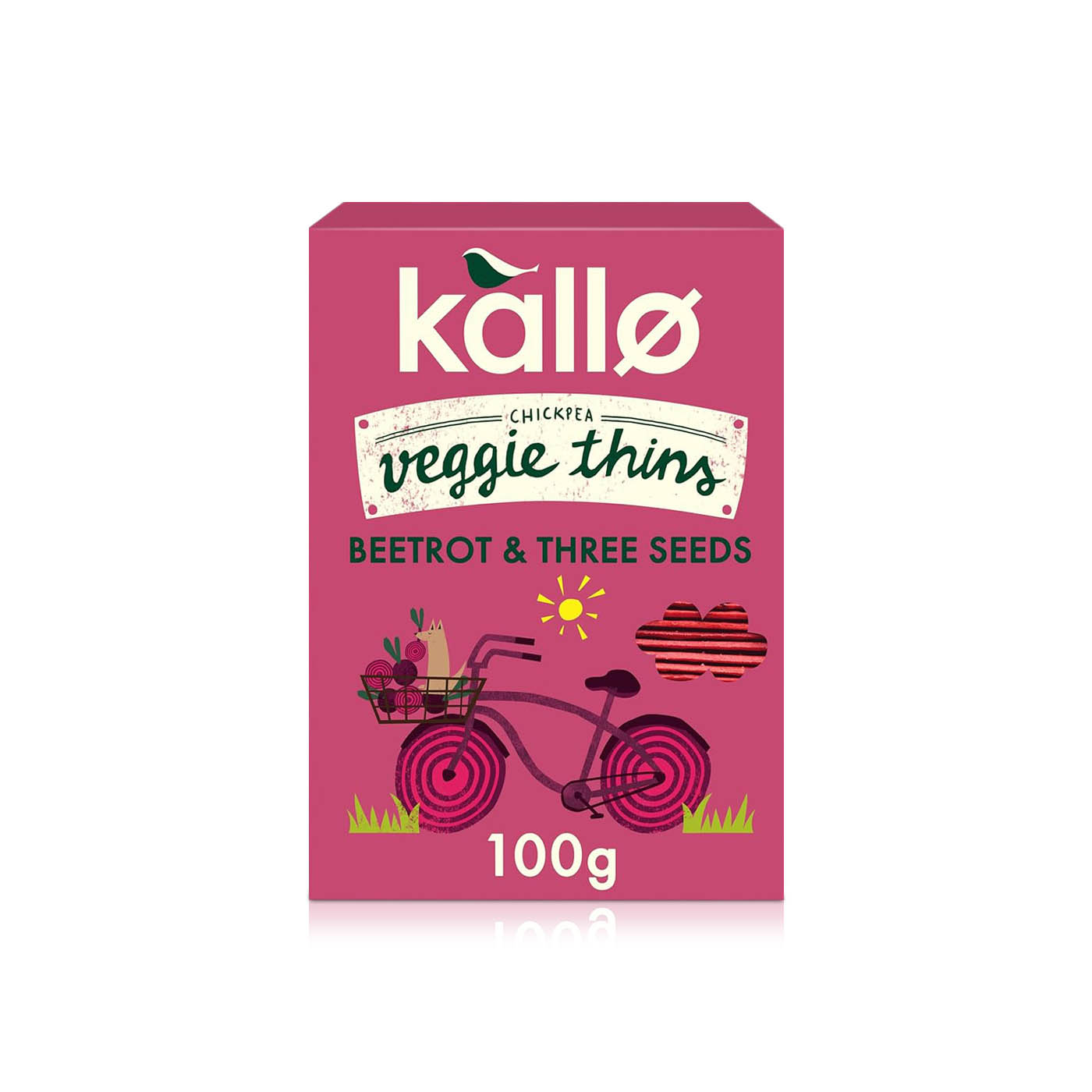Kallo Beetroot & Three Seeds Veggie Thins 100g