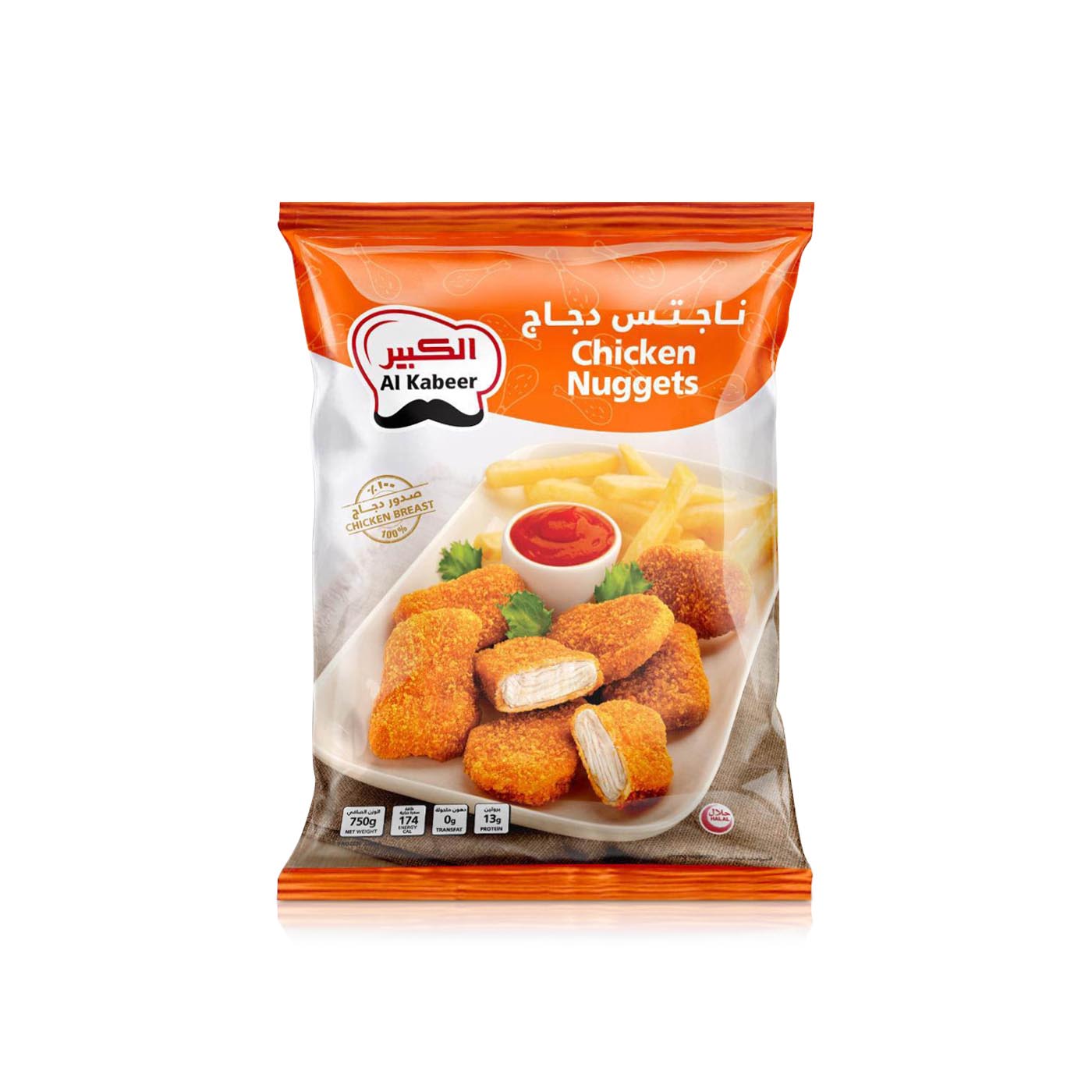 Al Kabeer Frozen Chicken Nuggets 750g