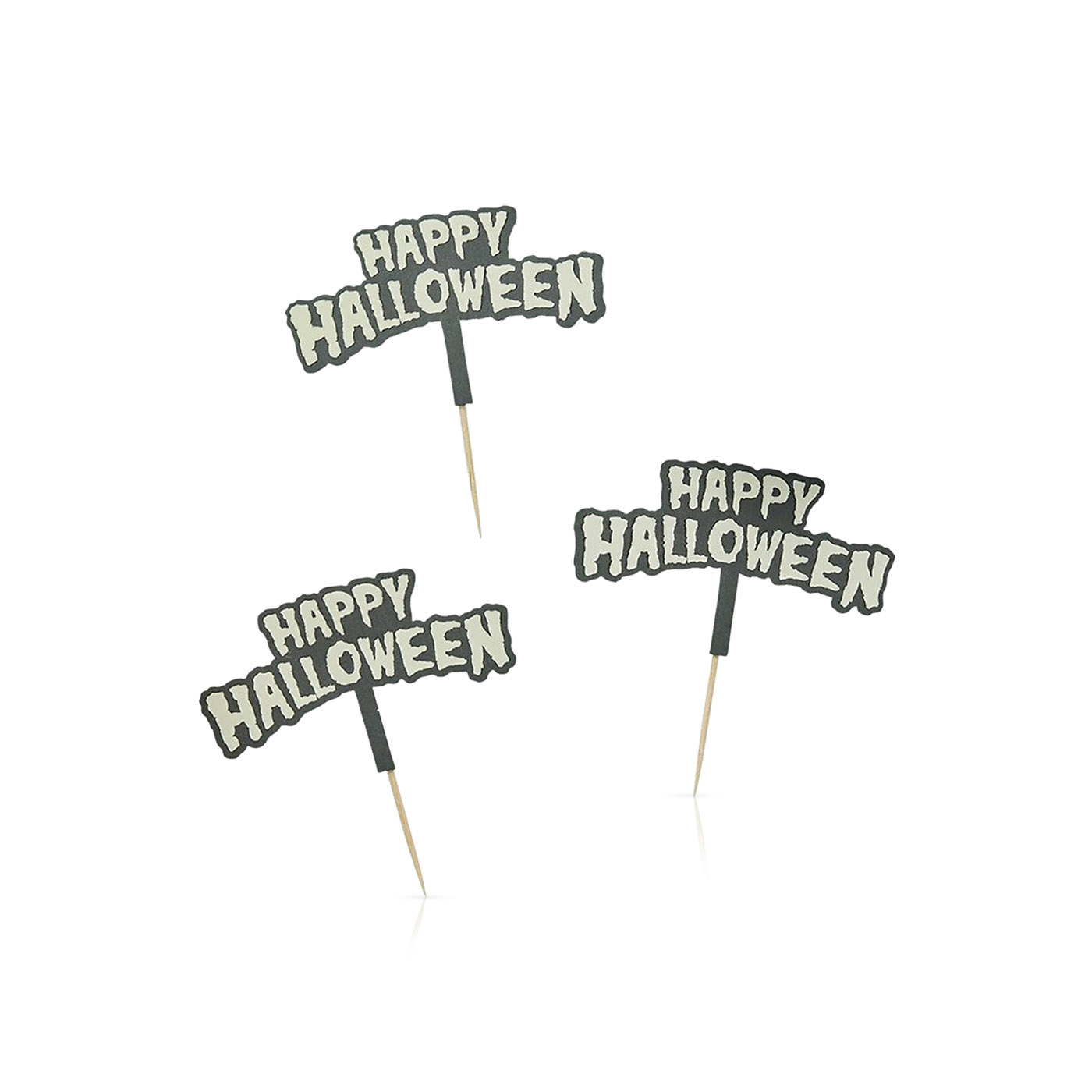 Hootyballoo Happy Halloween Food Picks x 12