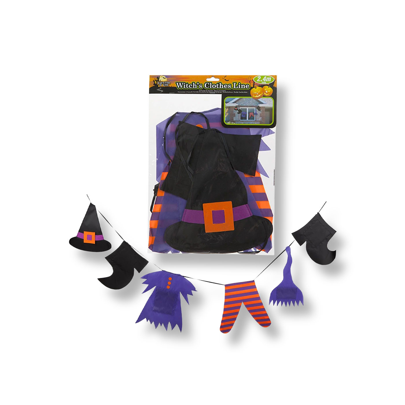 PMS Halloween Witches Clothes Line Decoration 2.4m