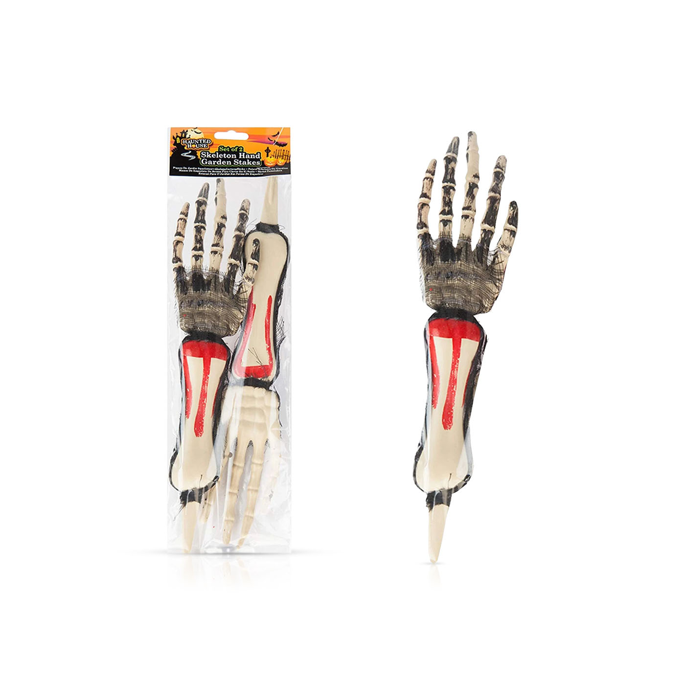 PMS Halloween Skeleton Hand Garden Stakes x 2