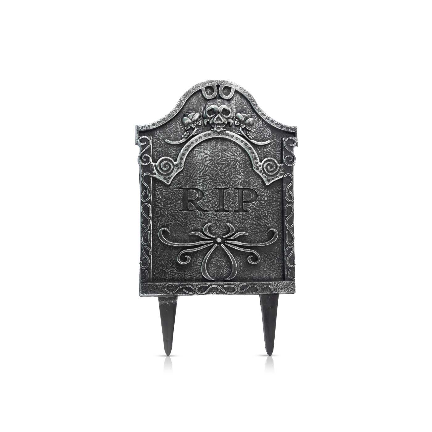 PMS Halloween Plastic Tombstone with Sticker 24cm