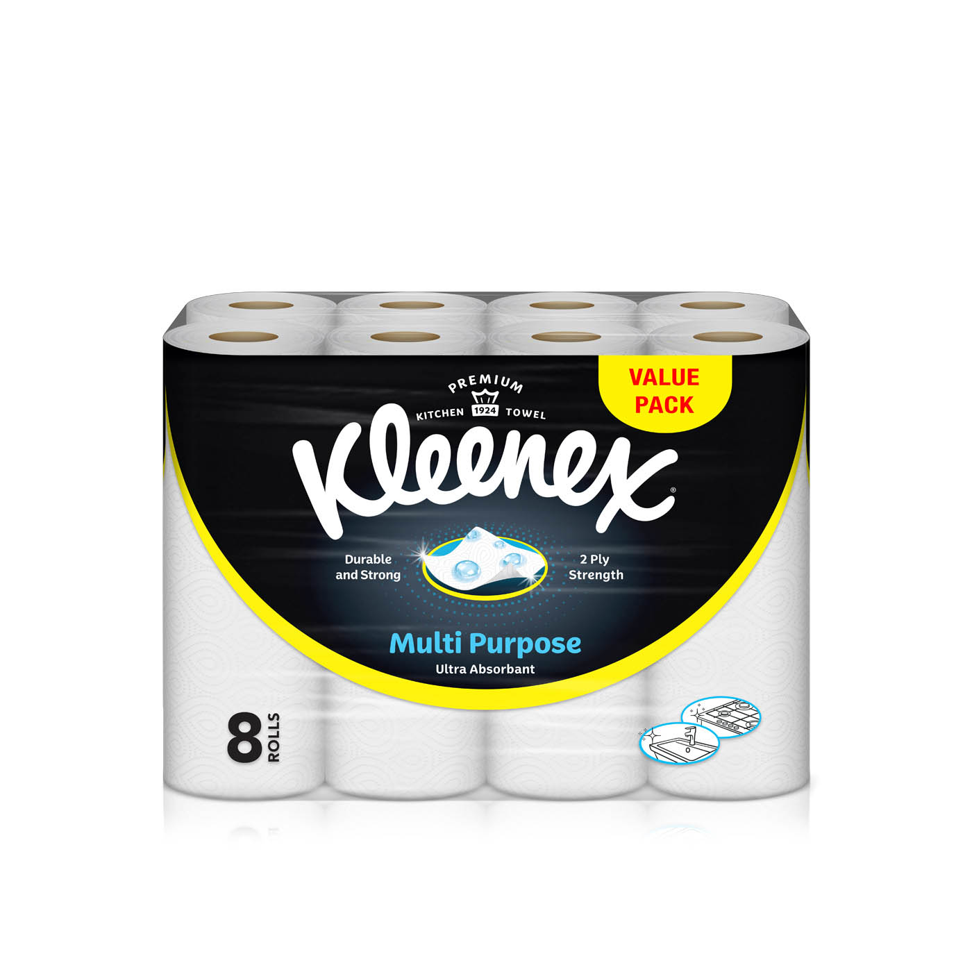 Kleenex Multi-Purpose Ultra Absorbent Kitchen Towel 6+2 free