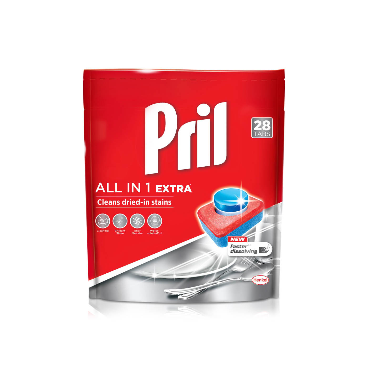 Pril All-in-1 Dishwasher Tabs x 28