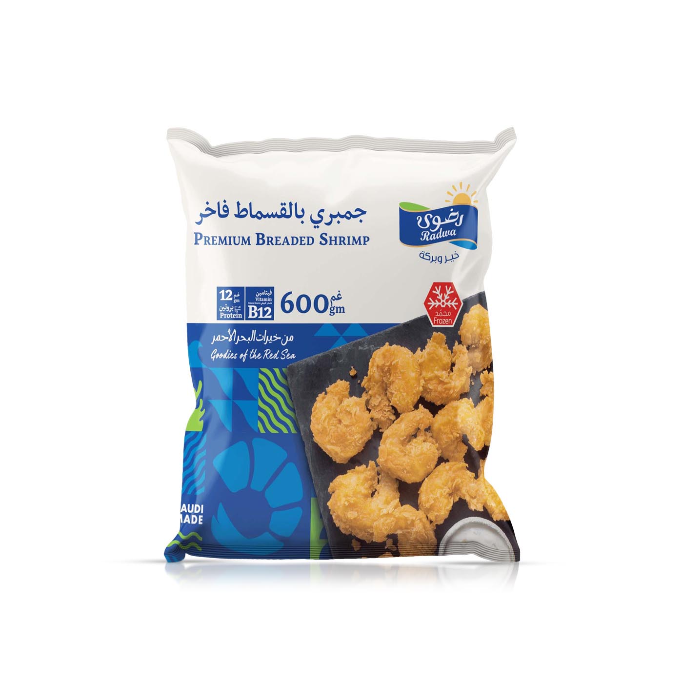 Radwa Frozen Breaded Shrimp 600g