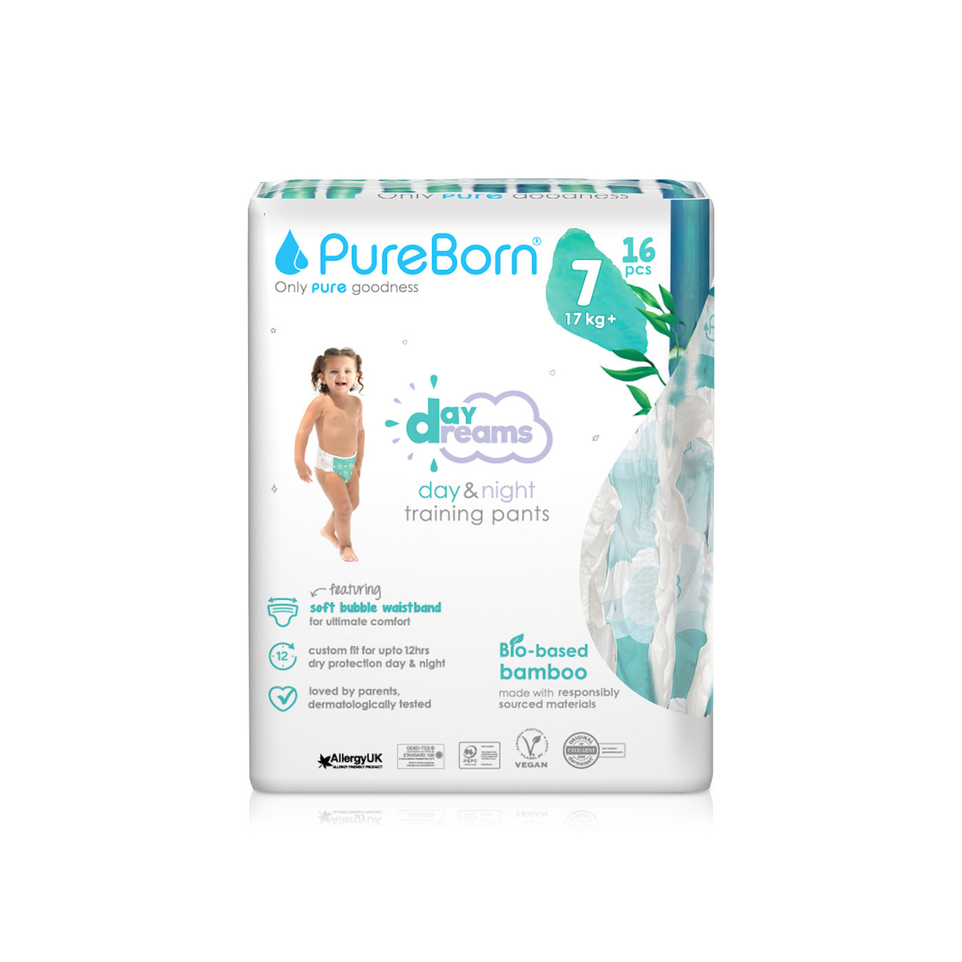 Pureborn Nappy Pants Size 7 x 16