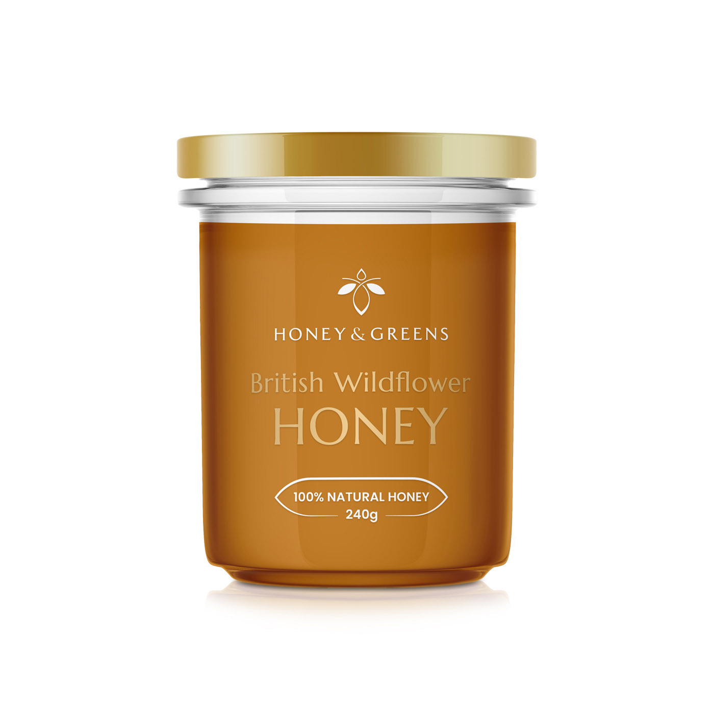 Honey & Greens British Wildflower Honey 240g