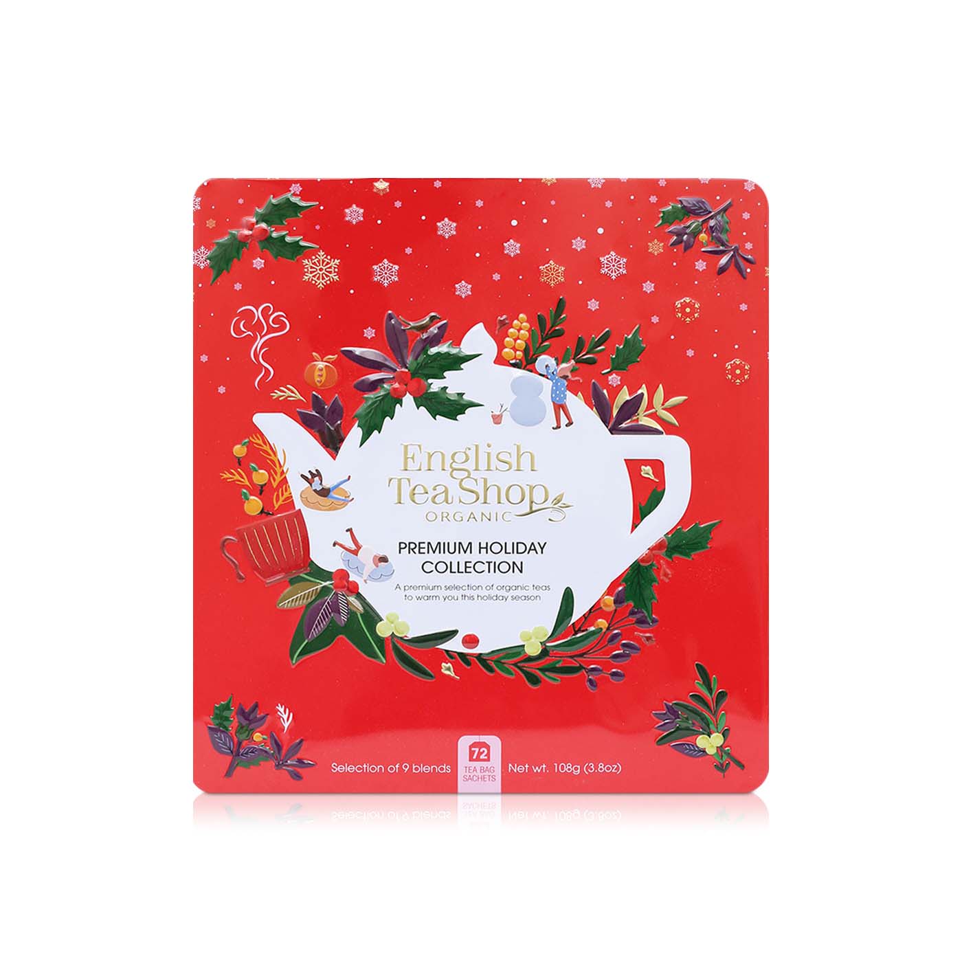 English Tea Shop Red Gift Tin Tea Bags 108g