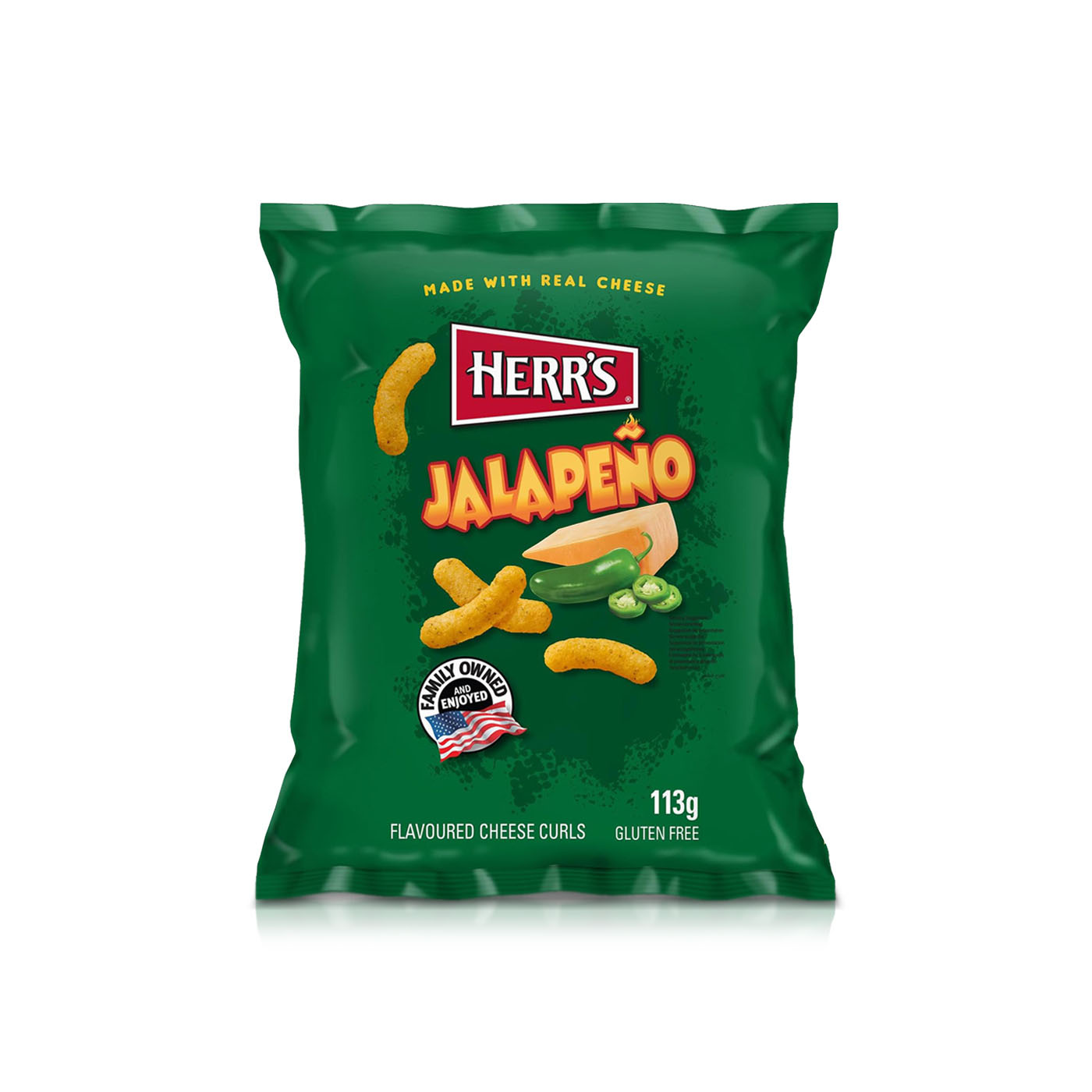 Herr's Jalapeno Cheese Curls 113g