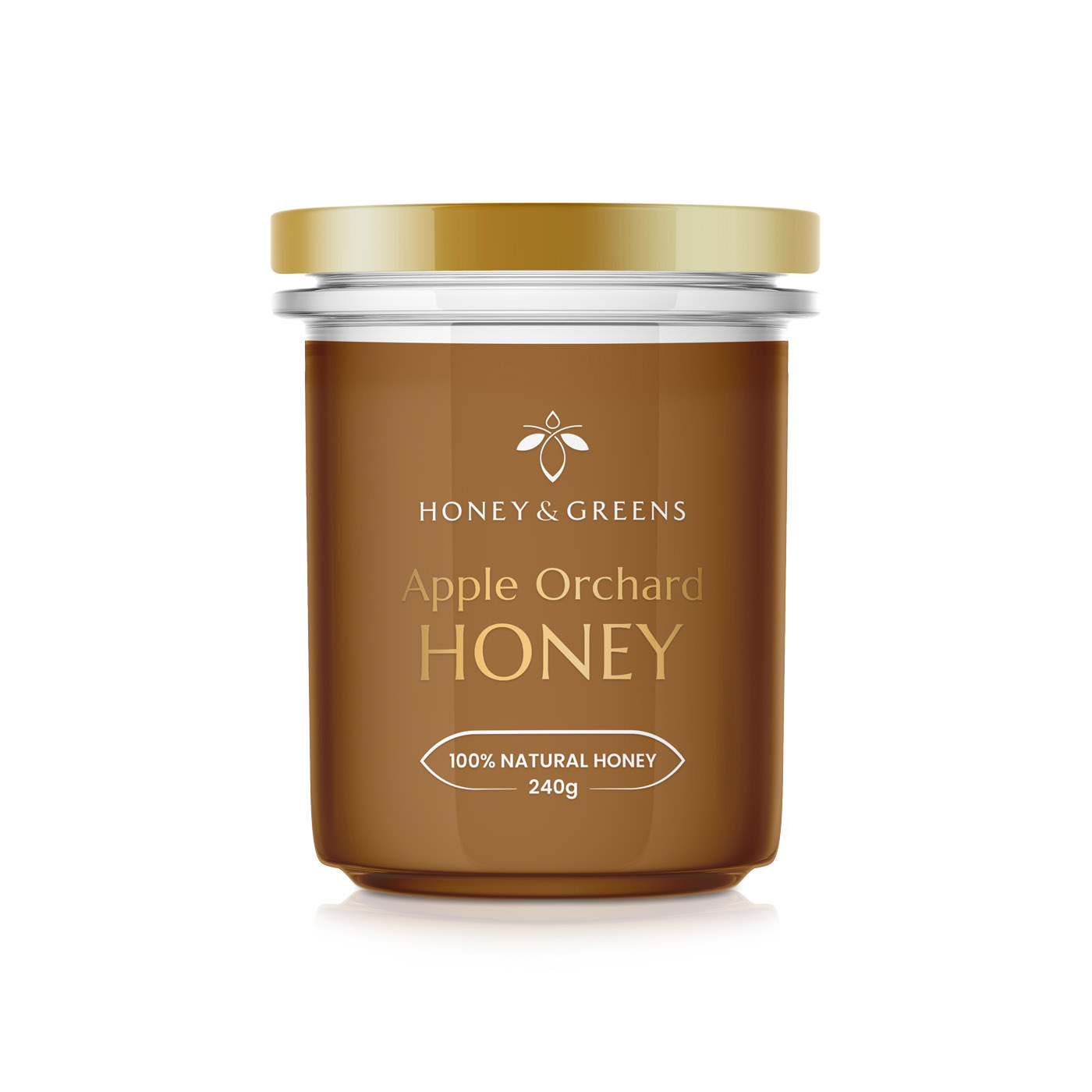 Honey & Greens British Apple Orchard Honey 240g
