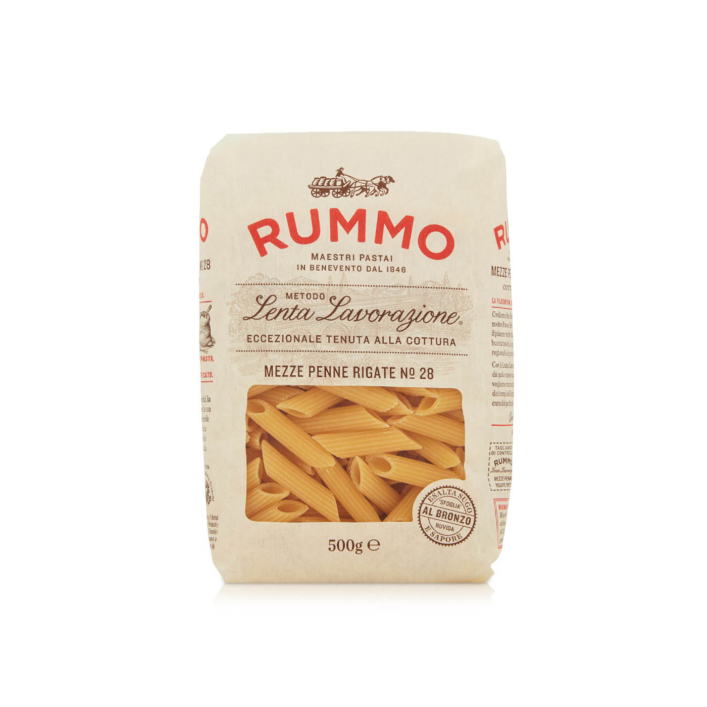 Rummo Mezze Penne Rigate Pasta 500g