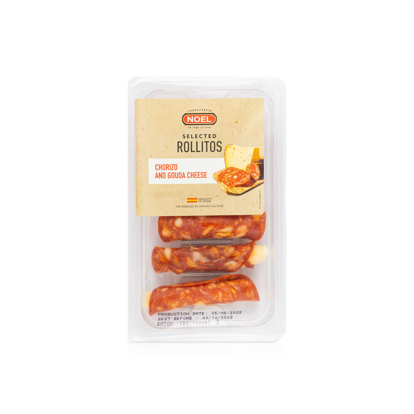 Noel Pork Chorizo & Gouda Cheese Rollitos 66g