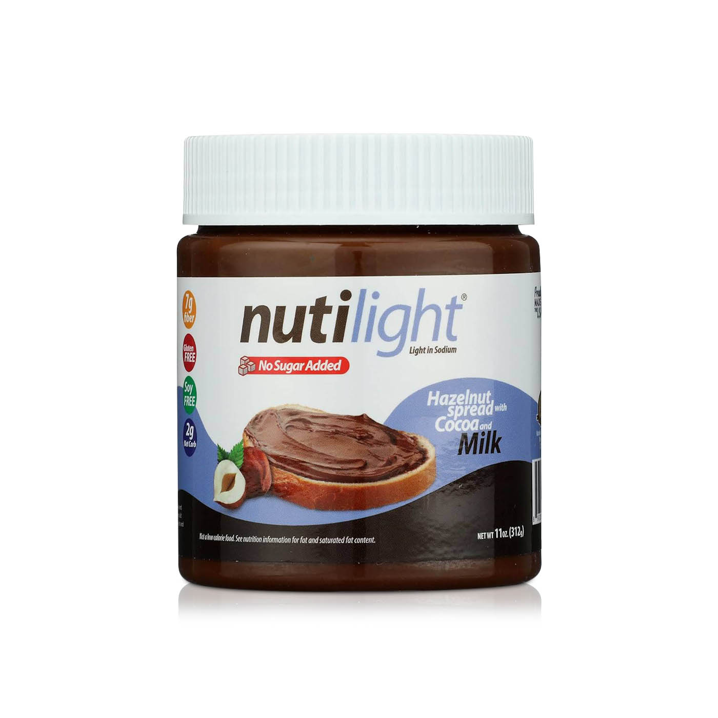 Nutilight Milk Chocolate Hazelnut Spread 312g