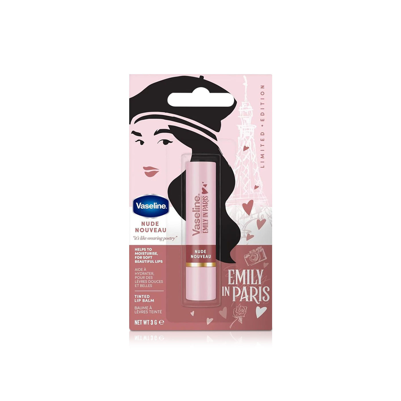 Vaseline Emily in Paris Nude Nouveau Lip Balm 3g