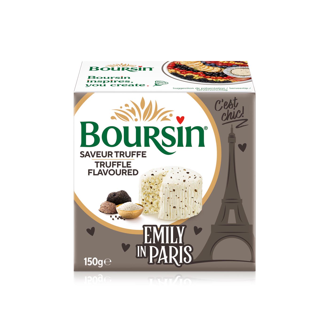 Boursin Soft Cheese Truffle 150g Emily in Paris Limited Edition
