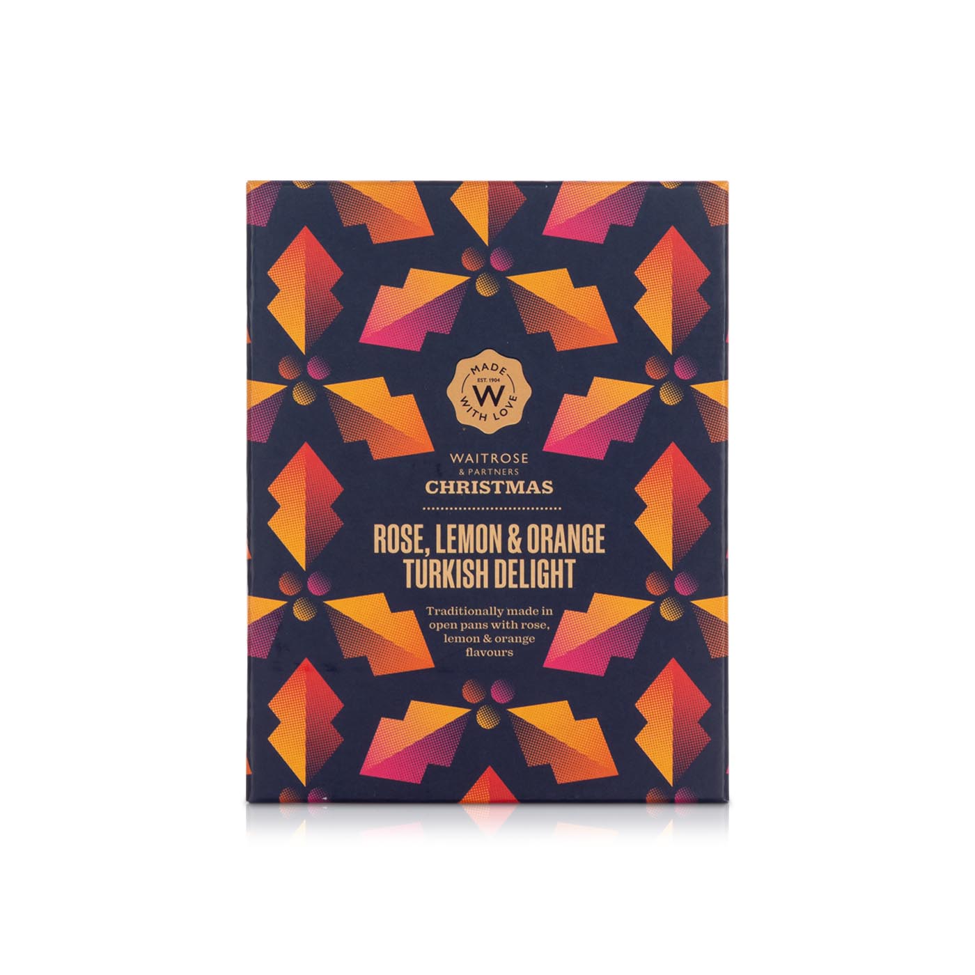 Waitrose Christmas Rose, Lemon and Orange Turkish Delight 400g