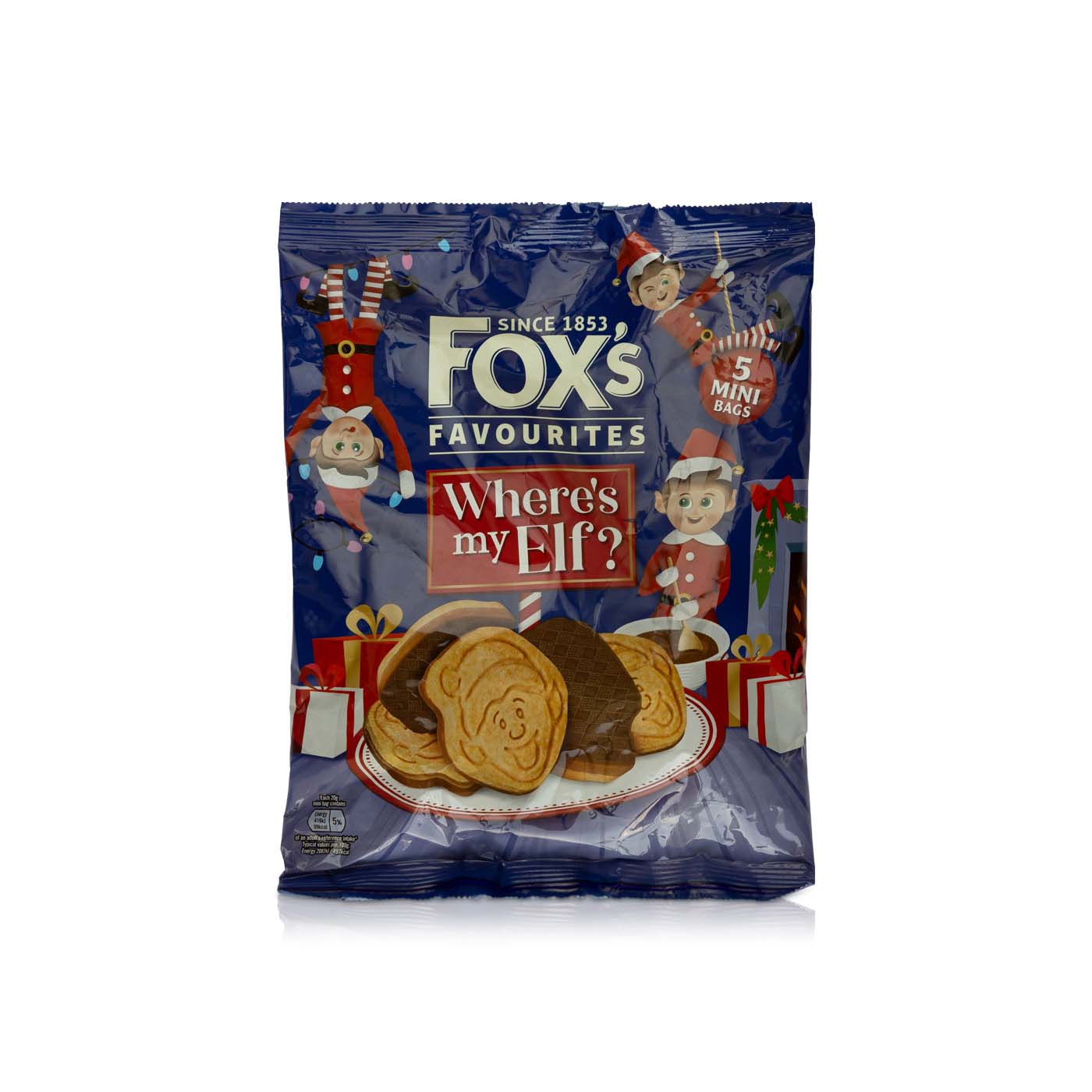 Fox's Favourites Where's My Elf Biscuits 100g