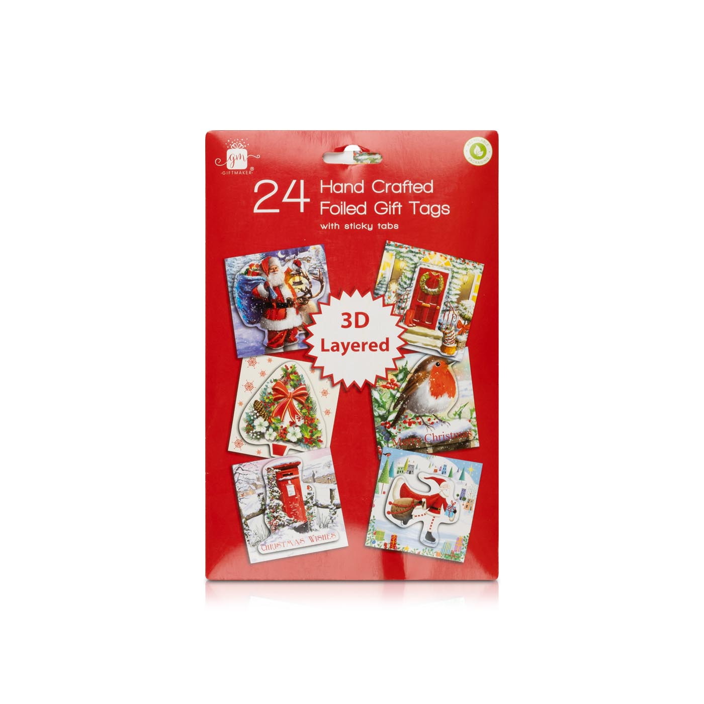 Gift Maker 24 Hand Crafted Christmas Gift Tags