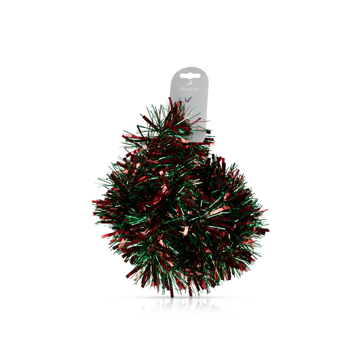 Festive Chunky Green Tinsel 200cm