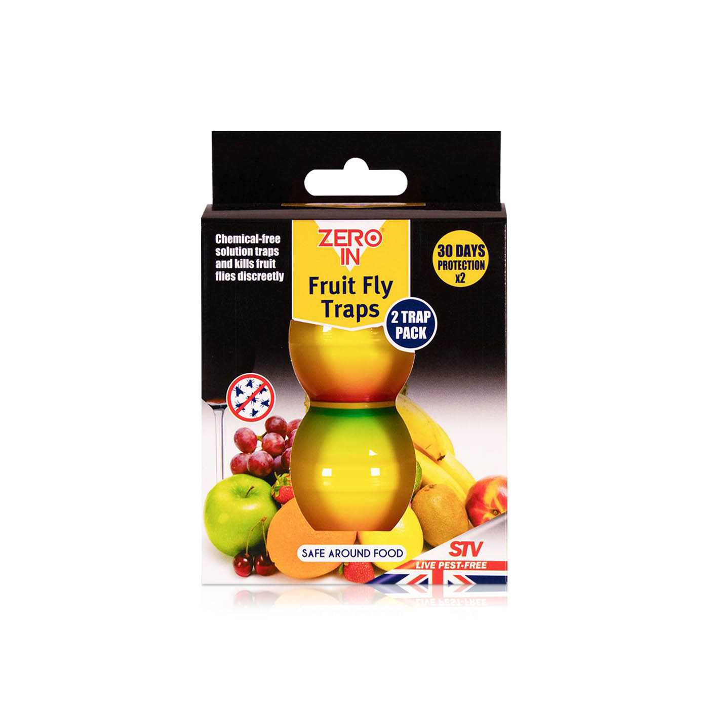 STV Ready Baited Fruit Fly Trap Twinpack