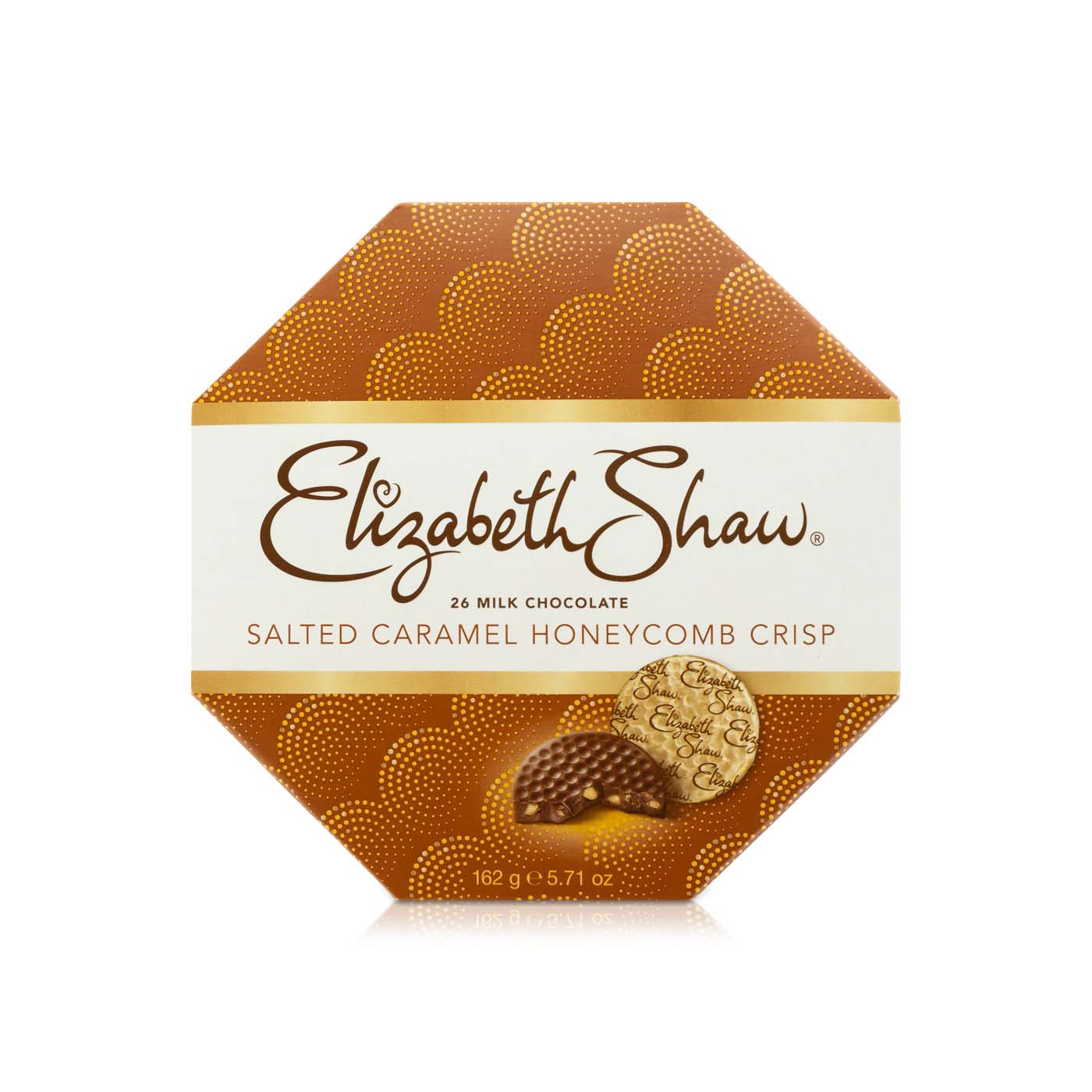 Elizabeth Shaw Milk Chocolate Salted Caramel Honeycomb Crisp 162g