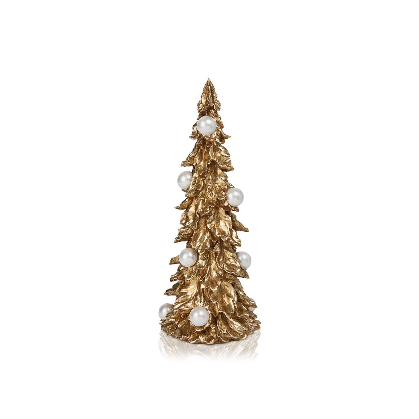 Christmas Magic Resin Tree Gold 13x33cm