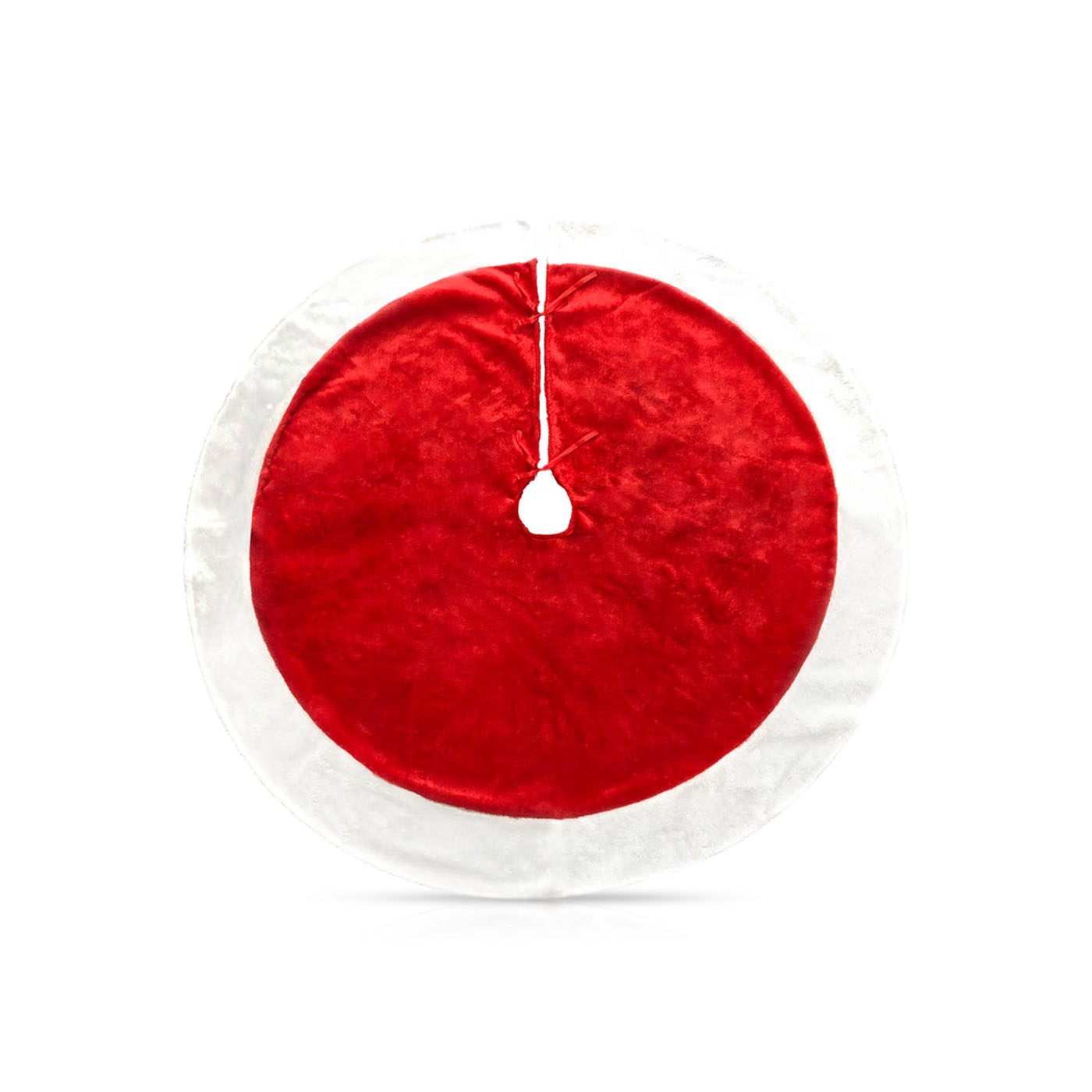 Christmas Magic Decor Plush Tree Skirt Red 150cm