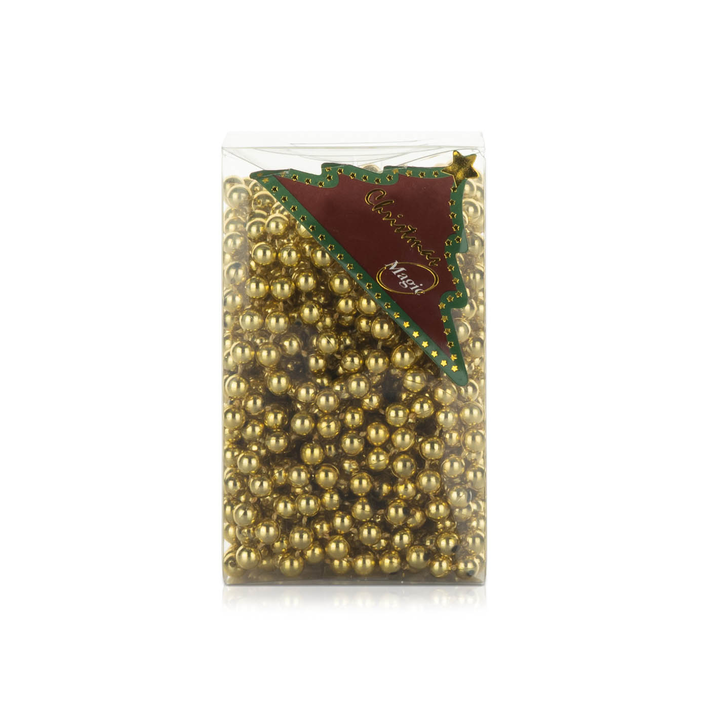 Christmas Magic Beads Garland Gold 6mm x 10m
