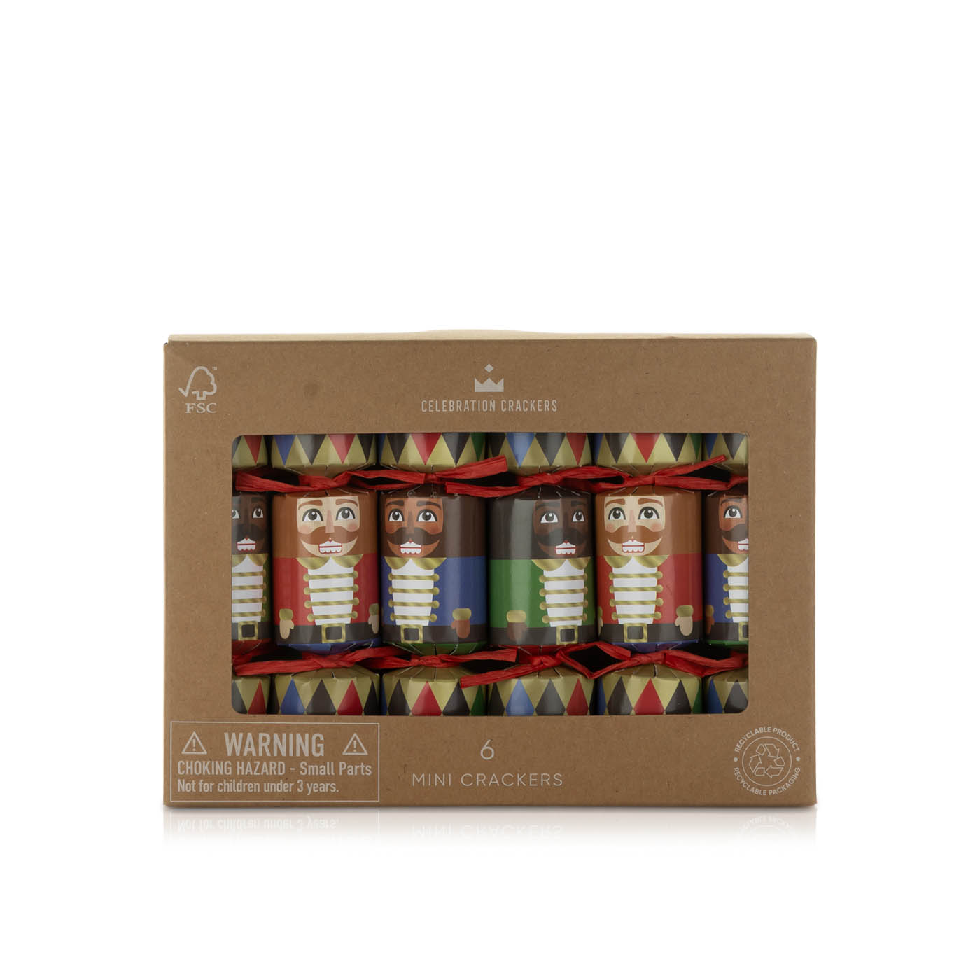 Heart & Soul Studio Mini Nutcracker Christmas Crackers 6in x 6