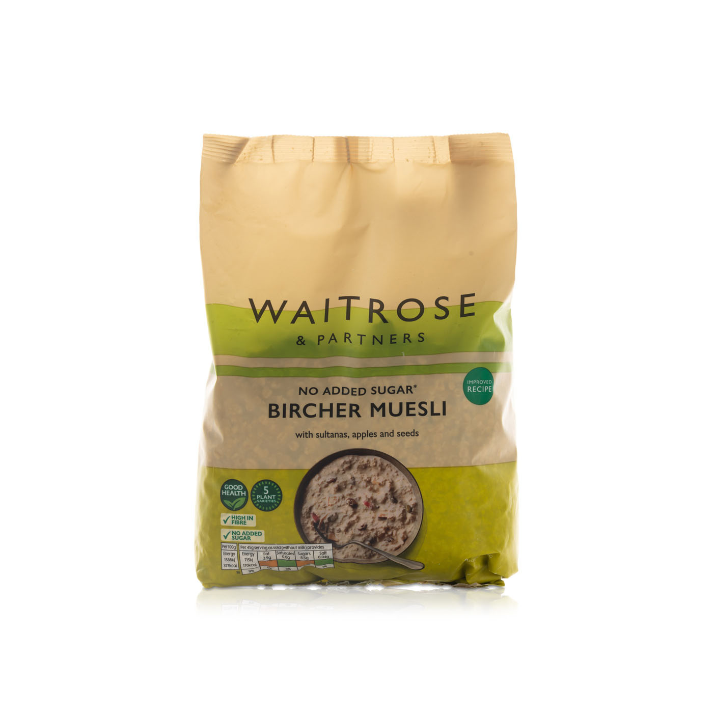Waitrose No Added Sugar Bircher Muesli 750g