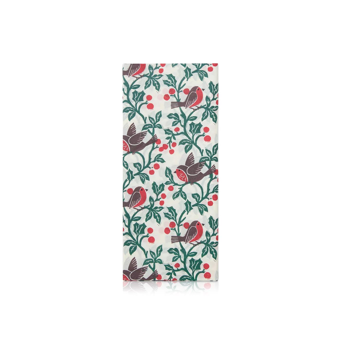 John Lewis Robin and Holly Tissue Paper 3 Sheets