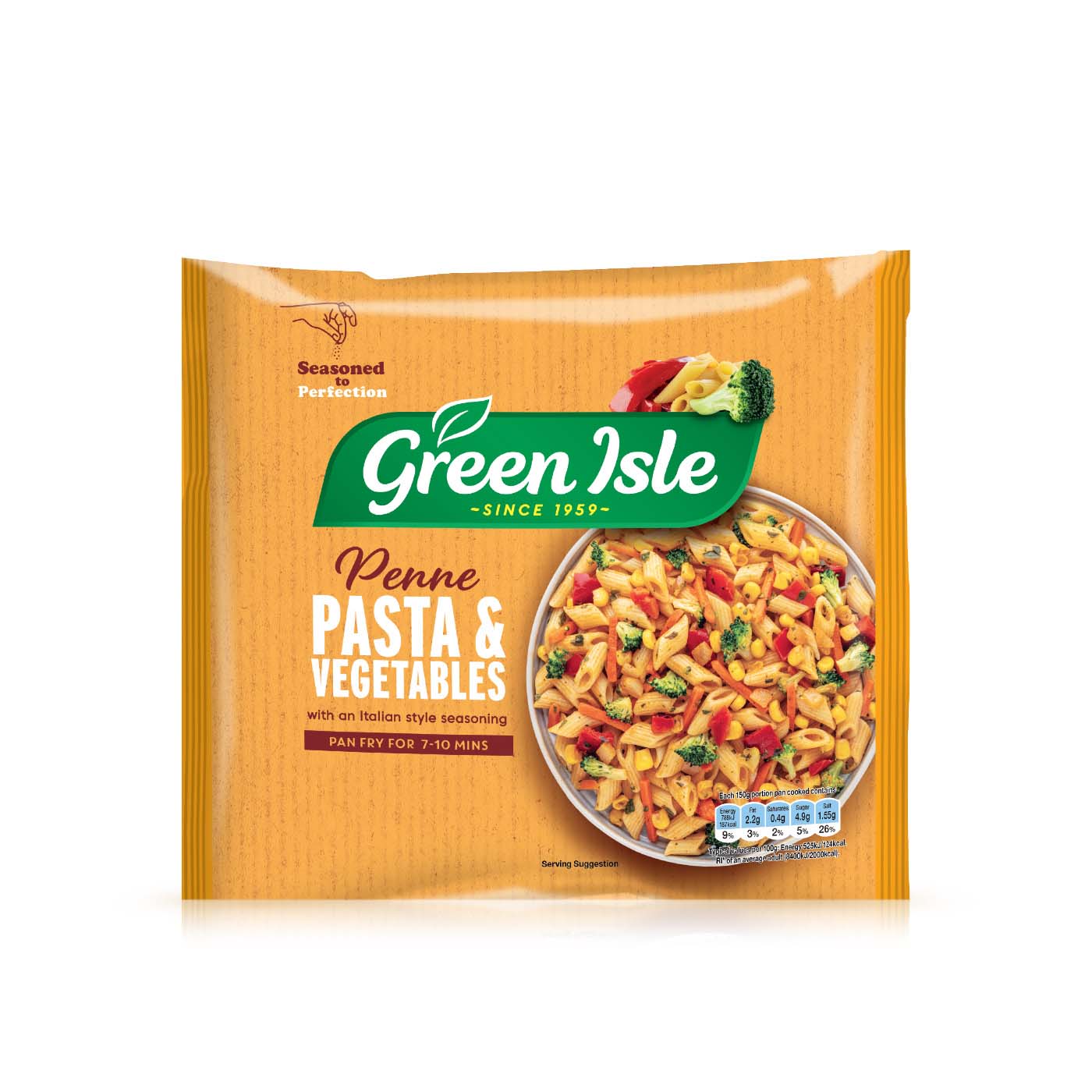 Green Isle Frozen Penne Pasta & Vegetables 550g