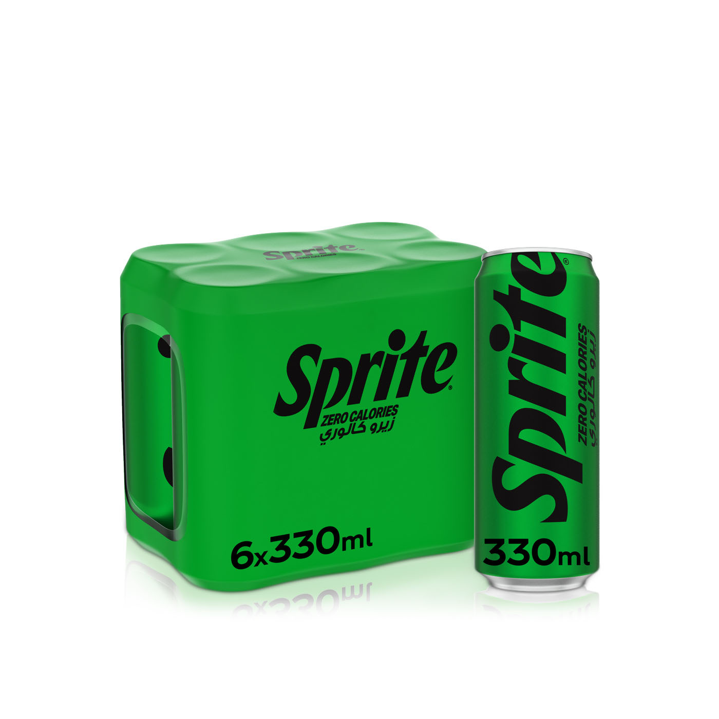 Sprite Zero Calories Can 330ml x 6