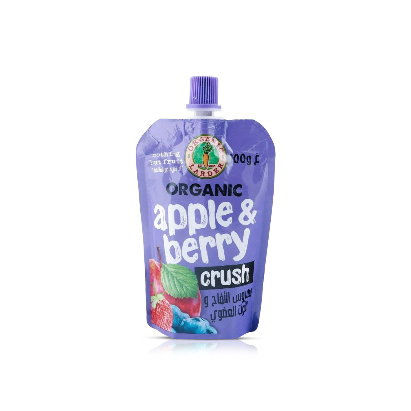 Organic Larder Apple & Berry Crush 100g