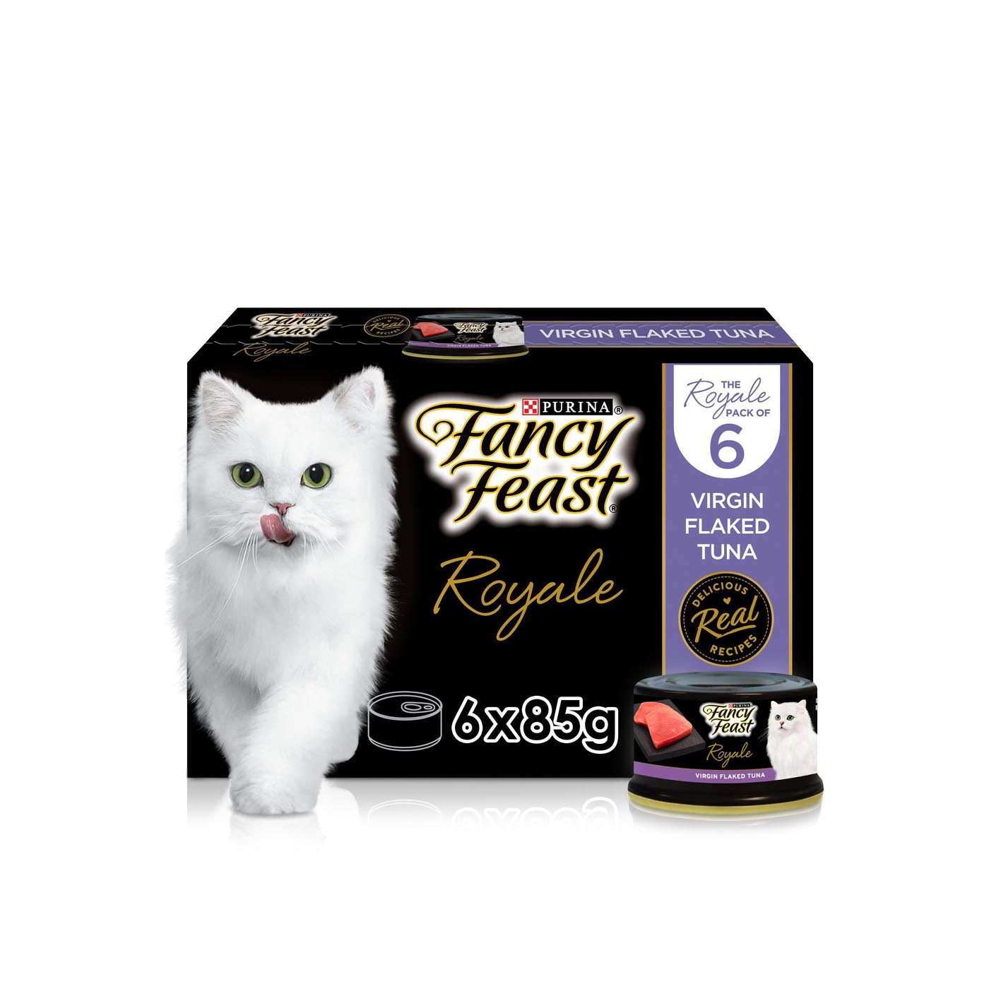 Fancy Feast Virgin Tuna Cat Food 6x85g