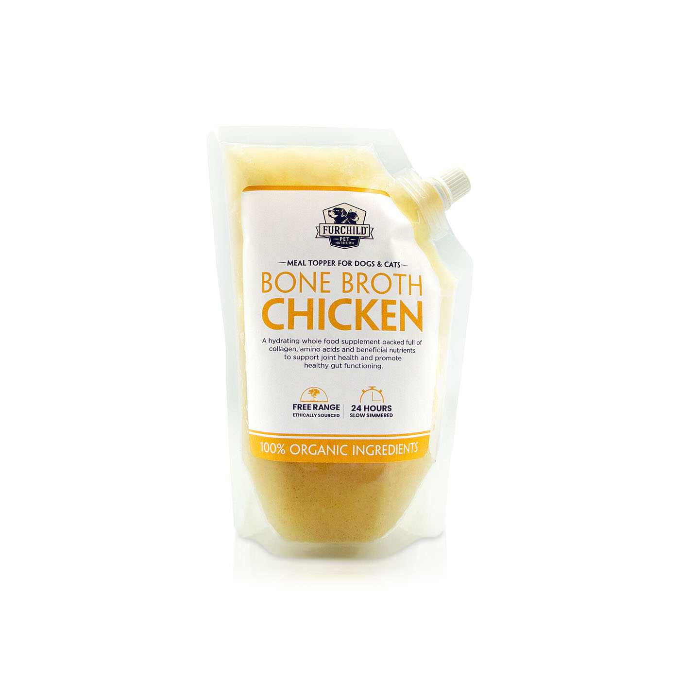 Furchild Freerange Chicken Bone Broth Pet Nutrition 500ml